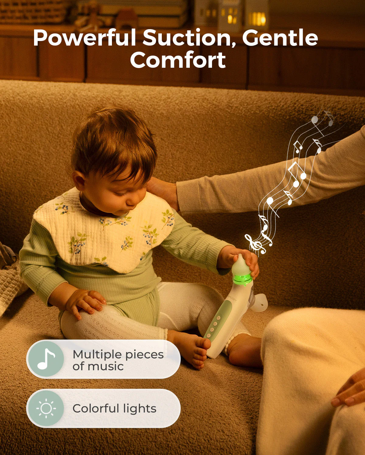 Aspirateur nasal électrique Momcozy 2-en-1 – Mouche-bébé avec spray et aspiration - Image 5