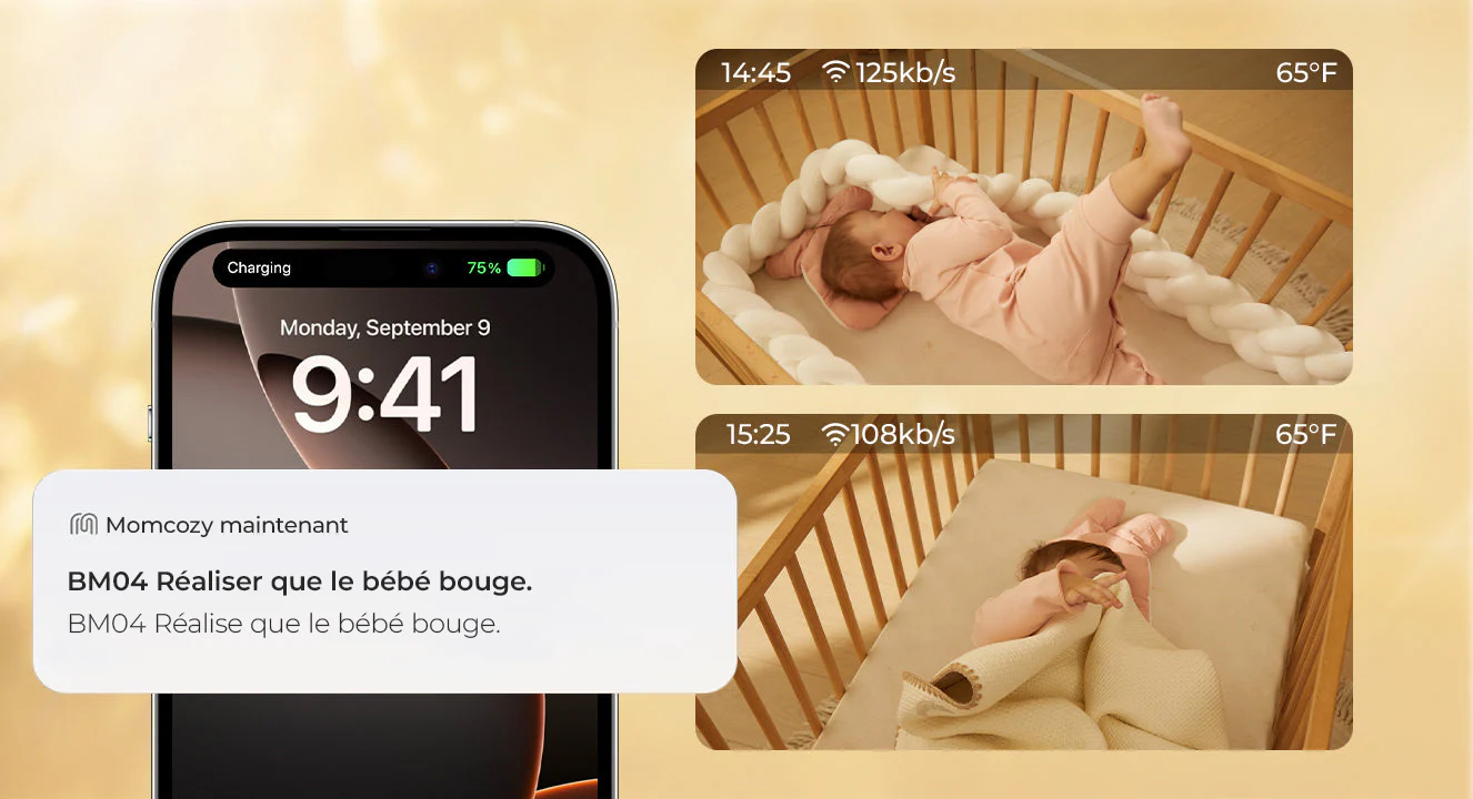 Momcozy Moniteur Bébé Intelligent à Double Mode de 5 Pouces - BM04 - Image 4