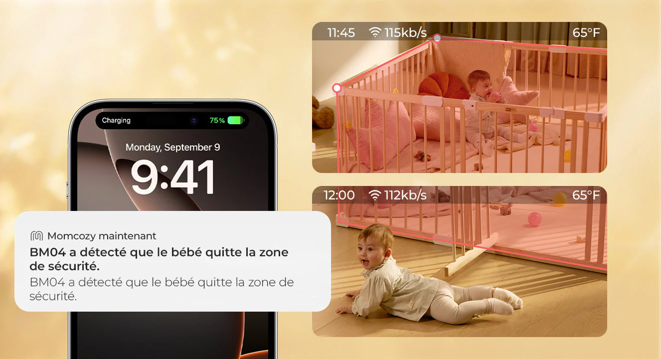 Momcozy Moniteur Bébé Intelligent à Double Mode de 5 Pouces - BM04 - Image 5