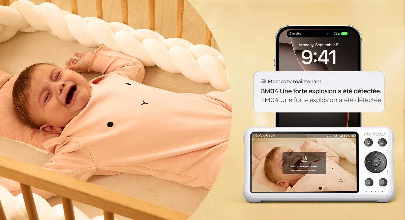 Momcozy Moniteur Bébé Intelligent à Double Mode de 5 Pouces - BM04 - Image 6