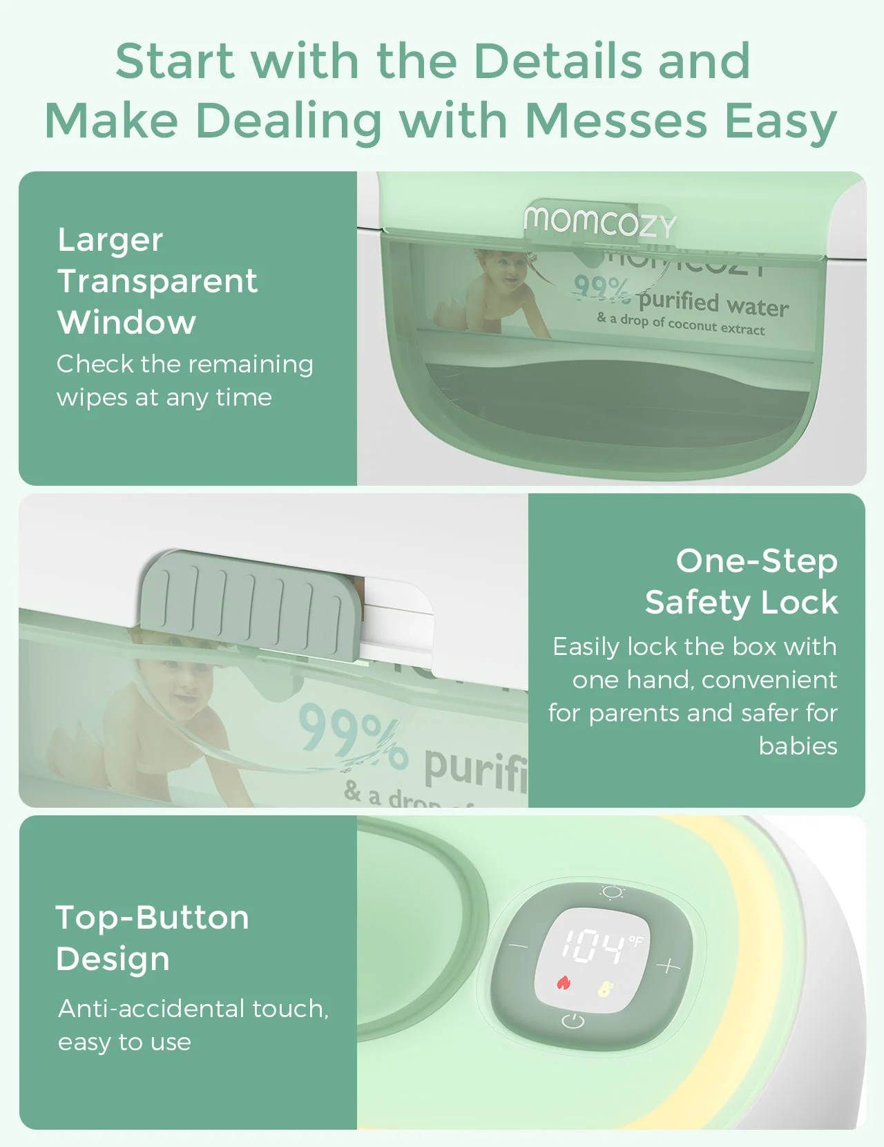 Pack Soins Bébé : Aspirateur nasal électrique + Lime à ongles électrique pour bébé + Chauffe-lingettes - Image 5