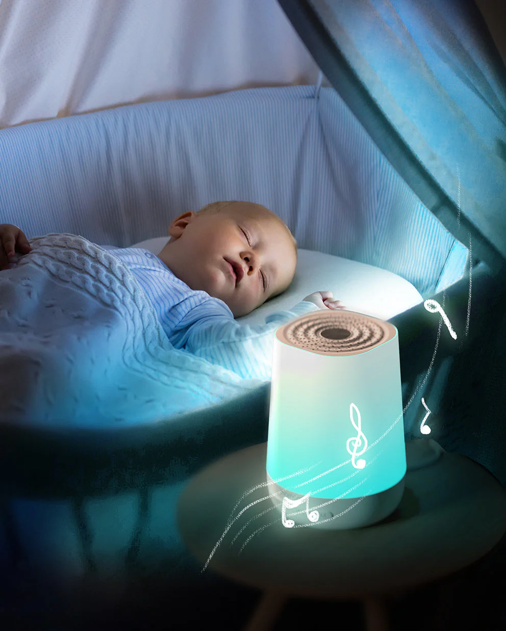 Ensemble de soins pour bébé : Machine sonore intelligente pour bébé et moniteur de surveillance pour bébé - Image 6