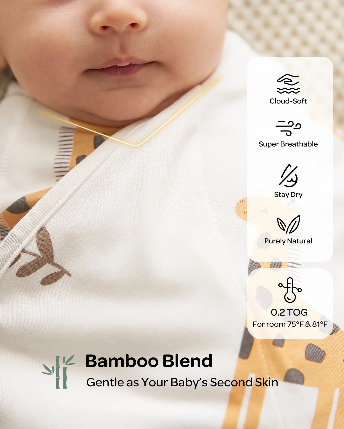 Pack Soins Bébé : Machine à sons intelligente et portable + Lange d’emmaillotage facile - Image 26