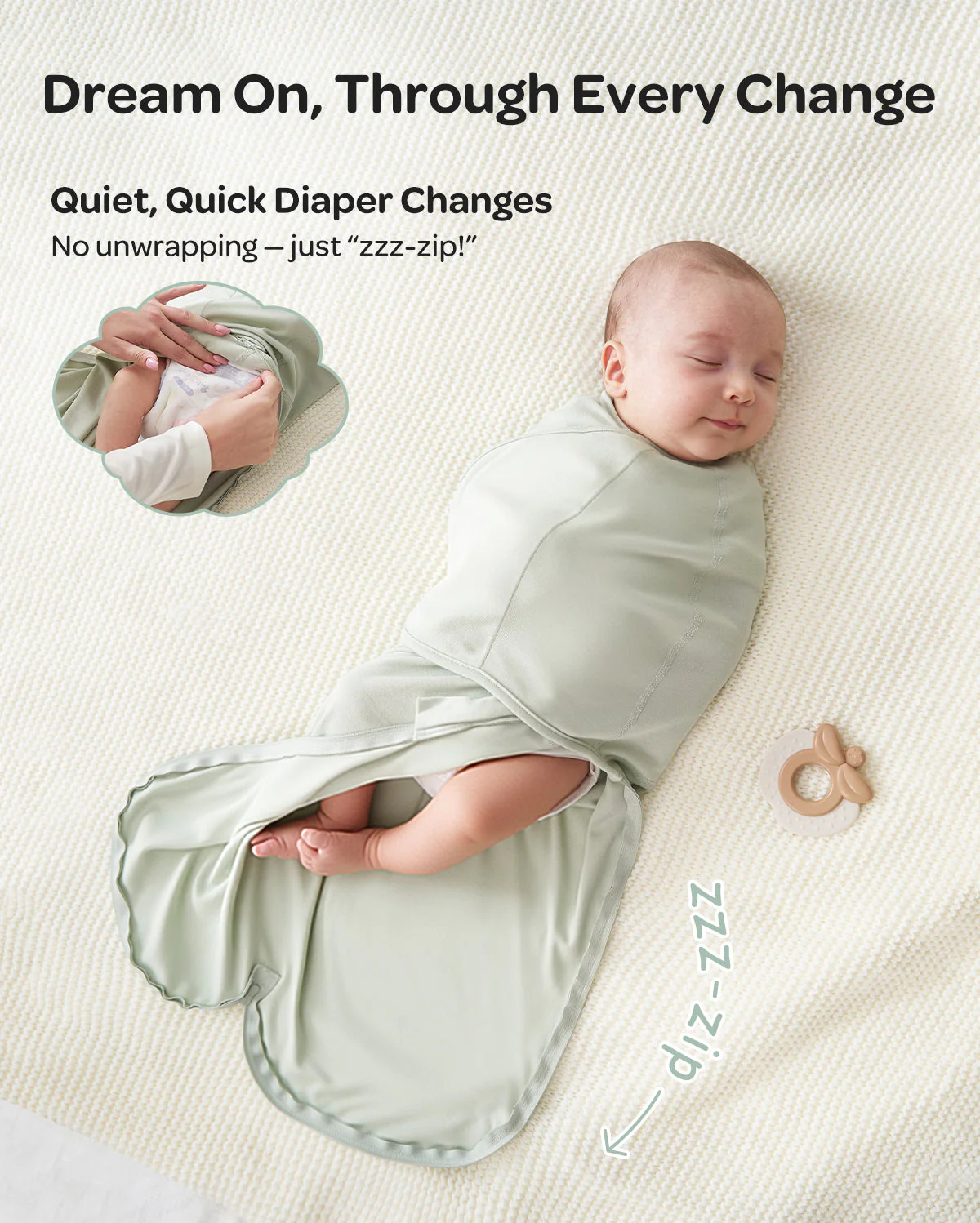 Pack Soins Bébé : Machine à sons intelligente et portable + Lange d’emmaillotage facile - Image 45