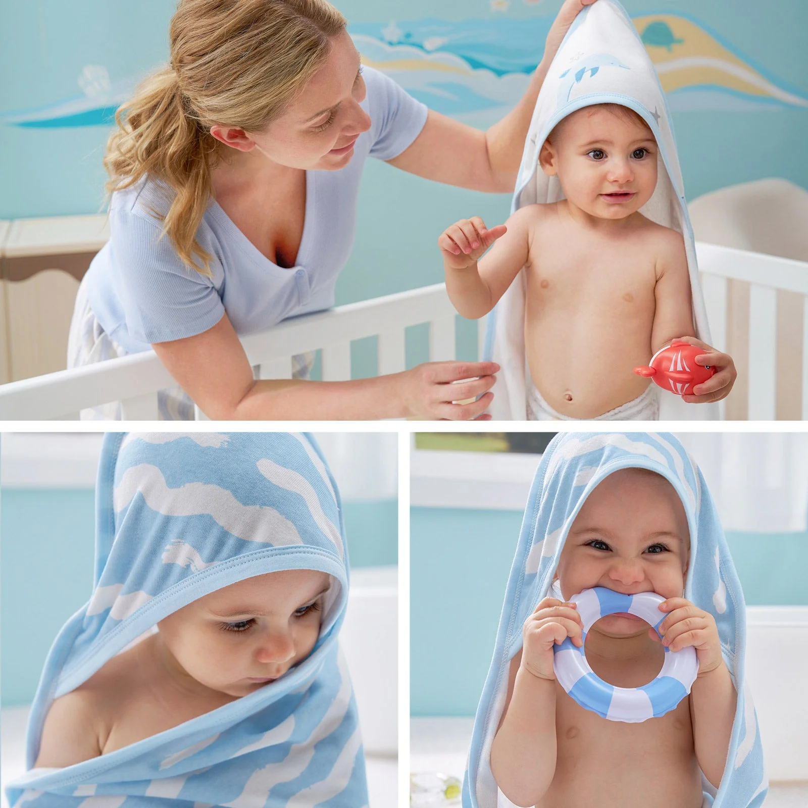 Serviette de bain à capuche pour bébé Momcozy - Image 11