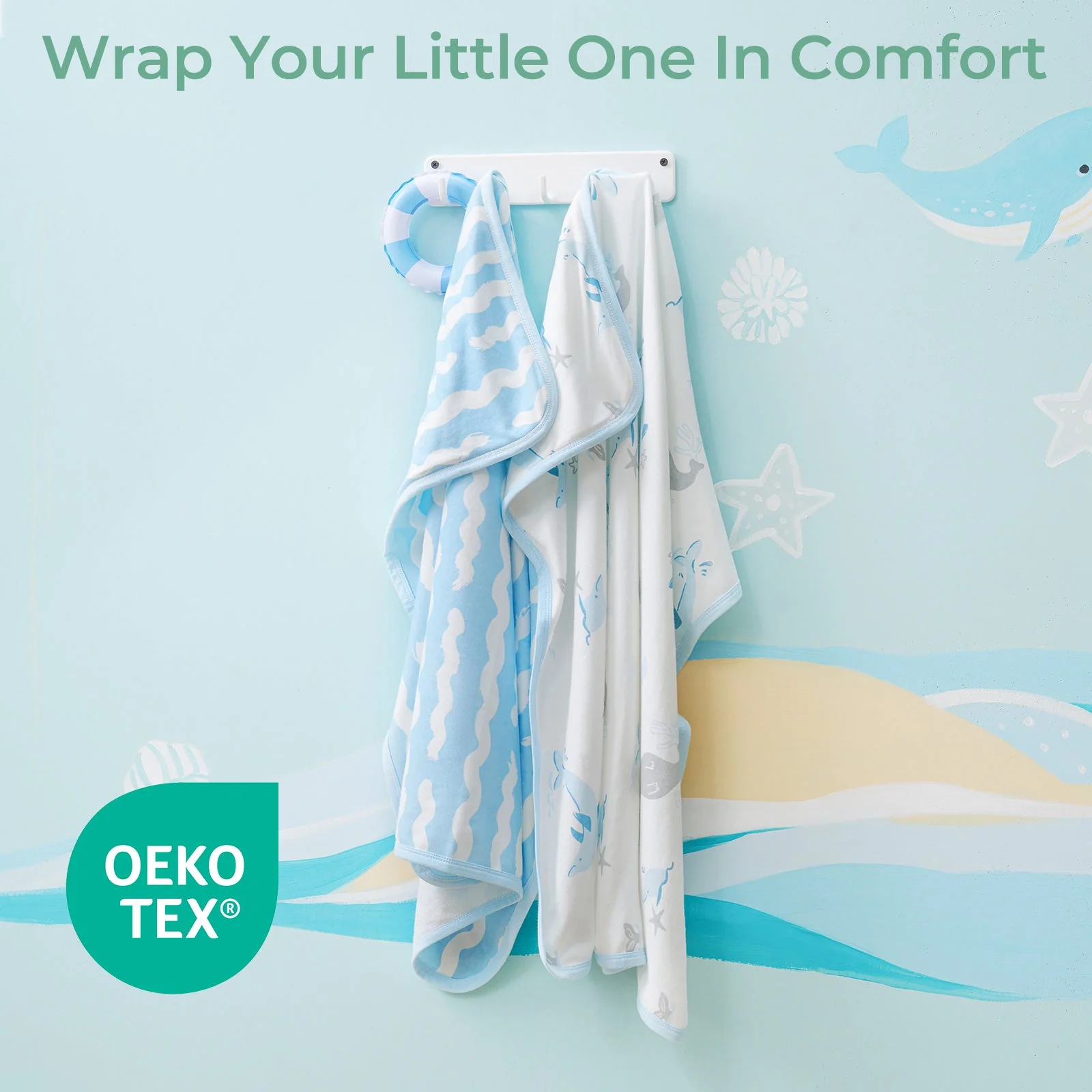 Serviette de bain à capuche pour bébé Momcozy - Image 3