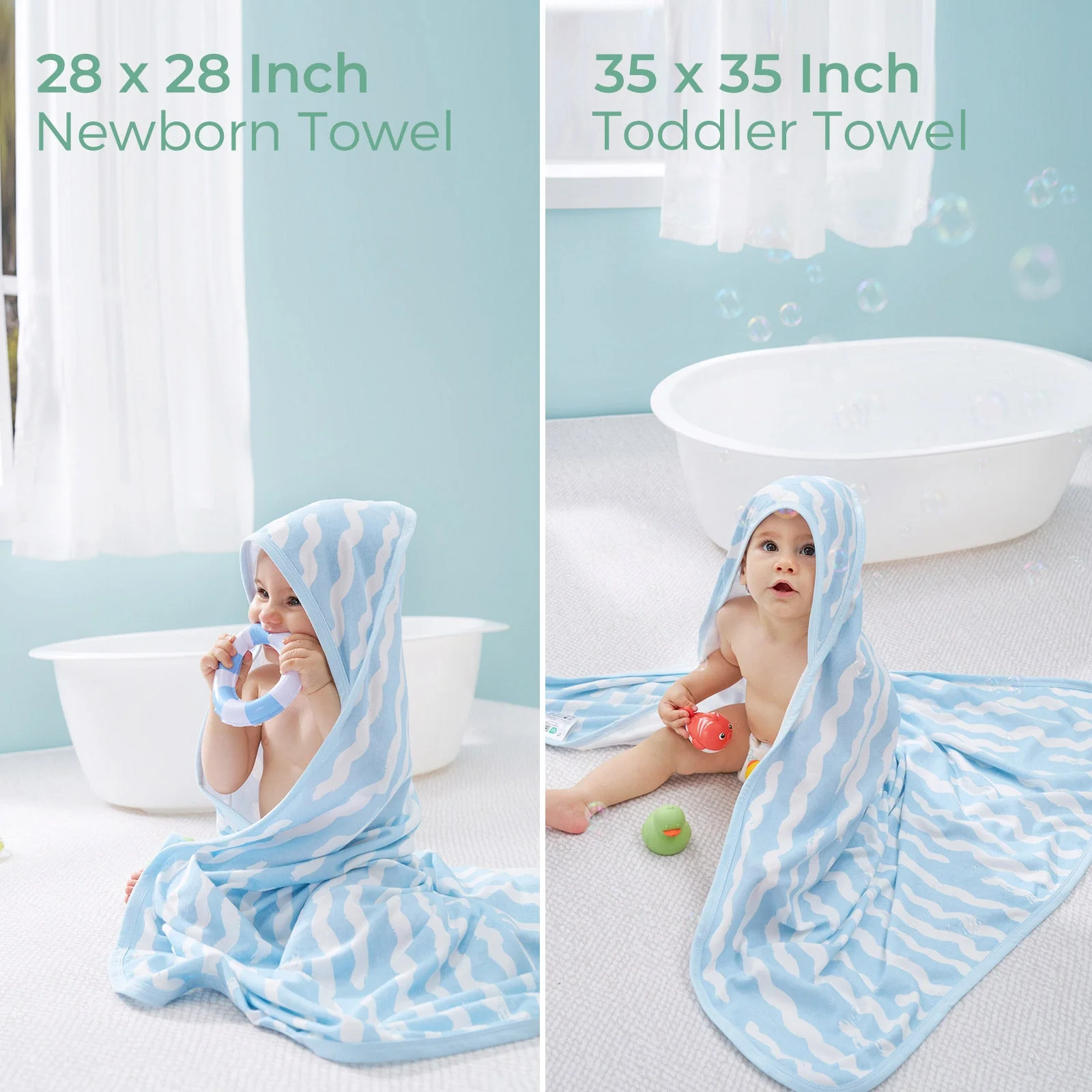 Serviette de bain à capuche pour bébé Momcozy - Image 5