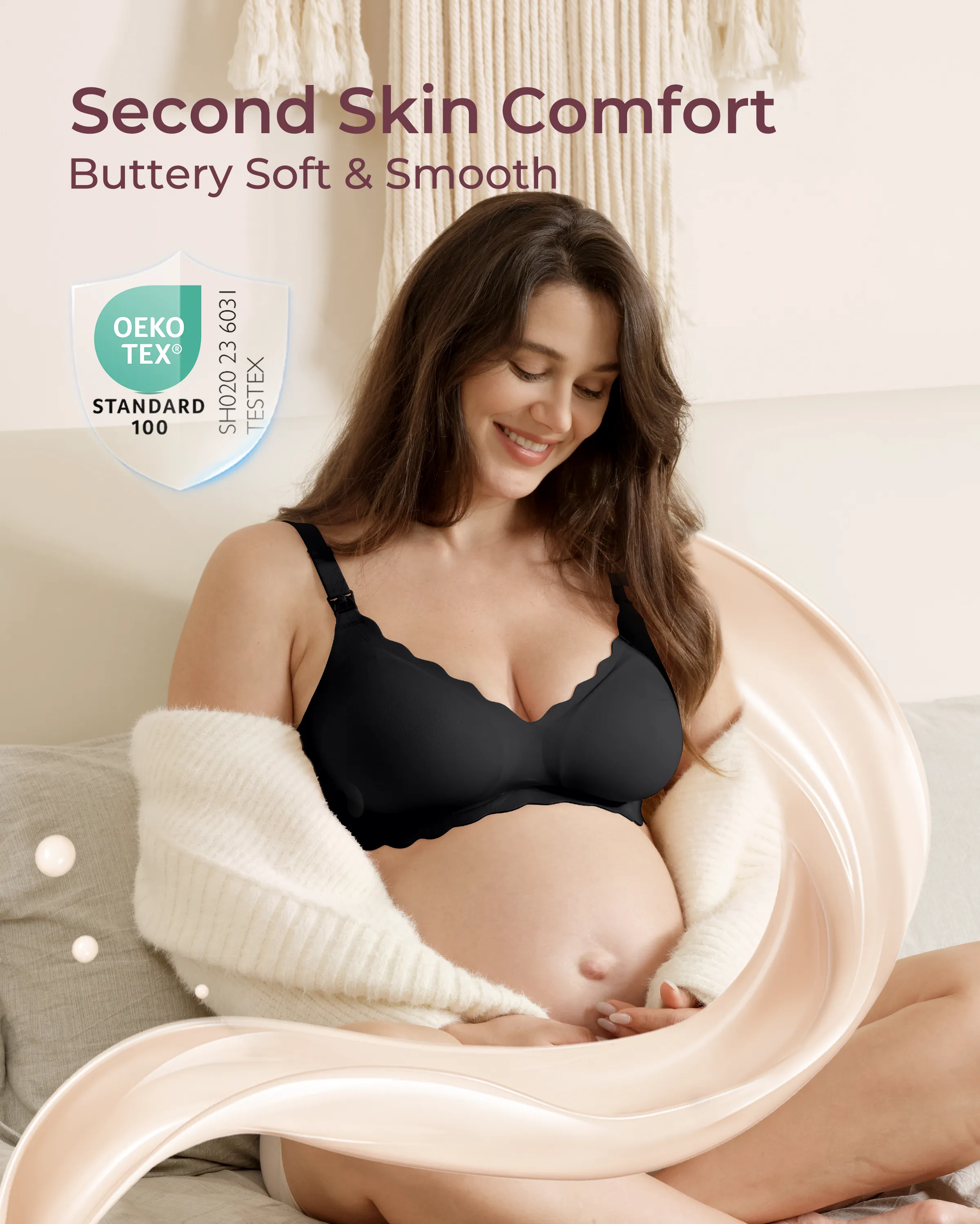 Soutien-gorge d’allaitement sans coutures Jelly Strip YN46 - Image 53