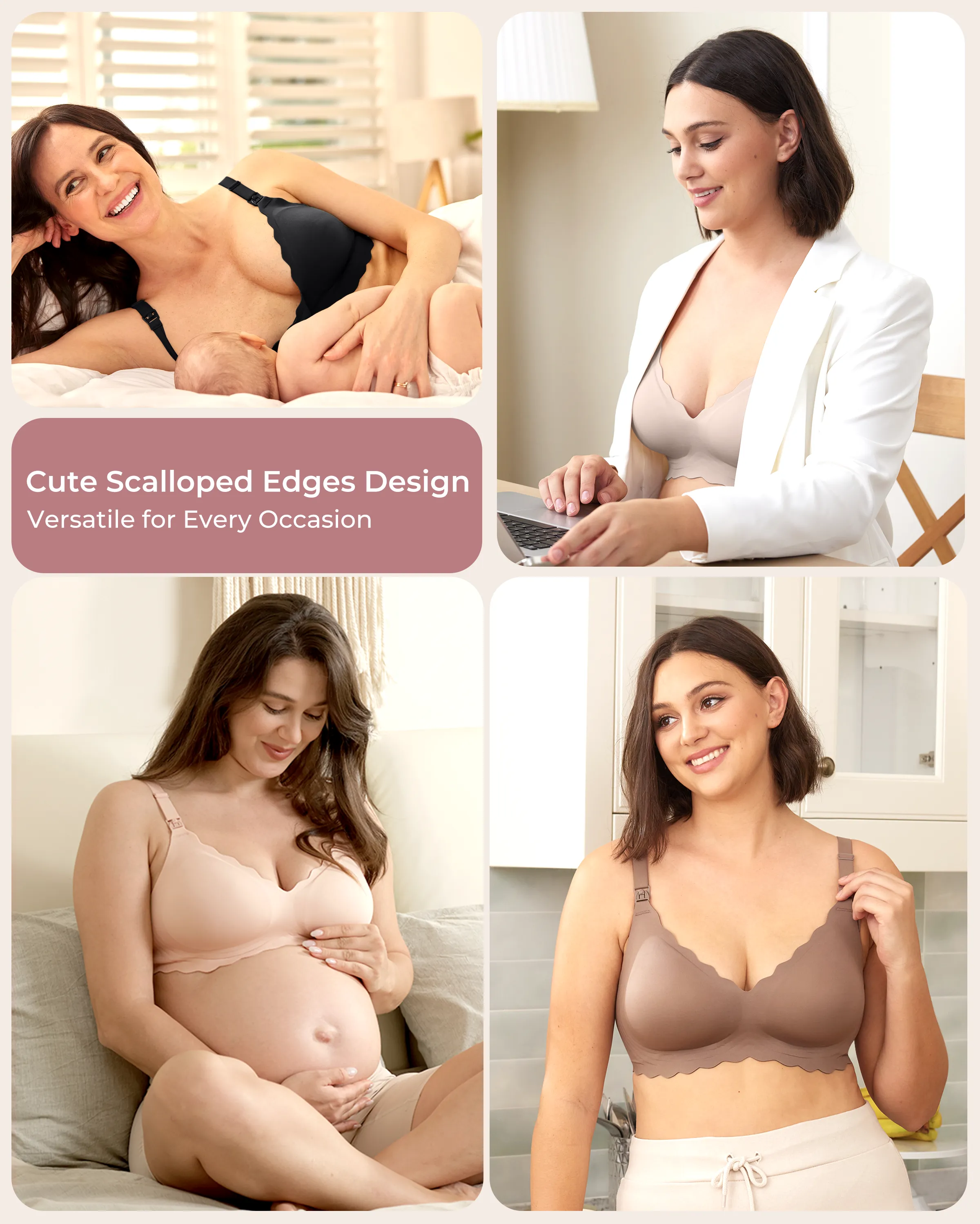 Soutien-gorge d’allaitement sans coutures Jelly Strip YN46 - Image 56