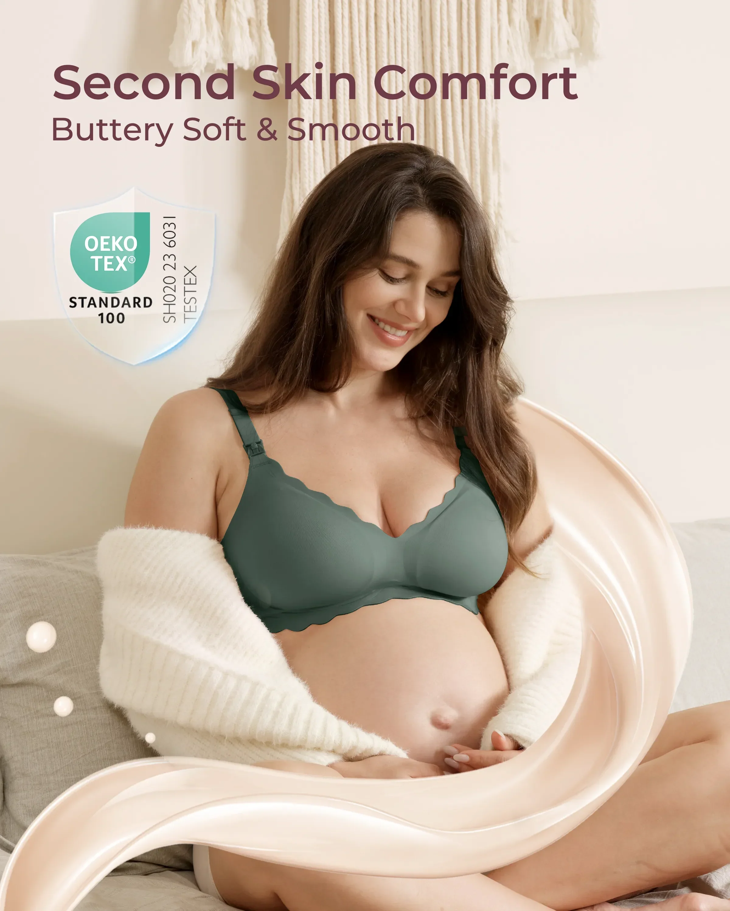Soutien-gorge d’allaitement sans coutures Jelly Strip YN46 - Image 57