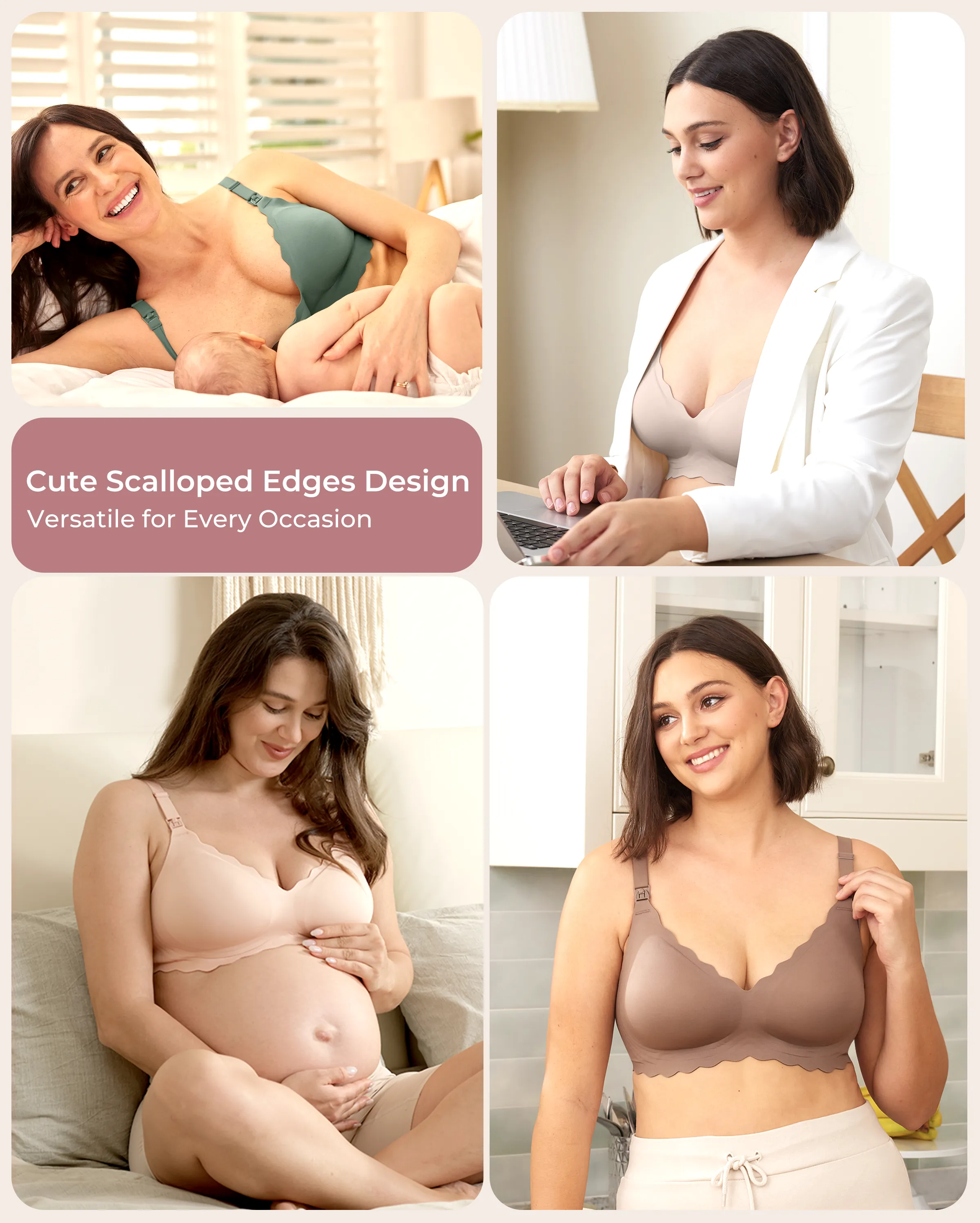 Soutien-gorge d’allaitement sans coutures Jelly Strip YN46 - Image 60