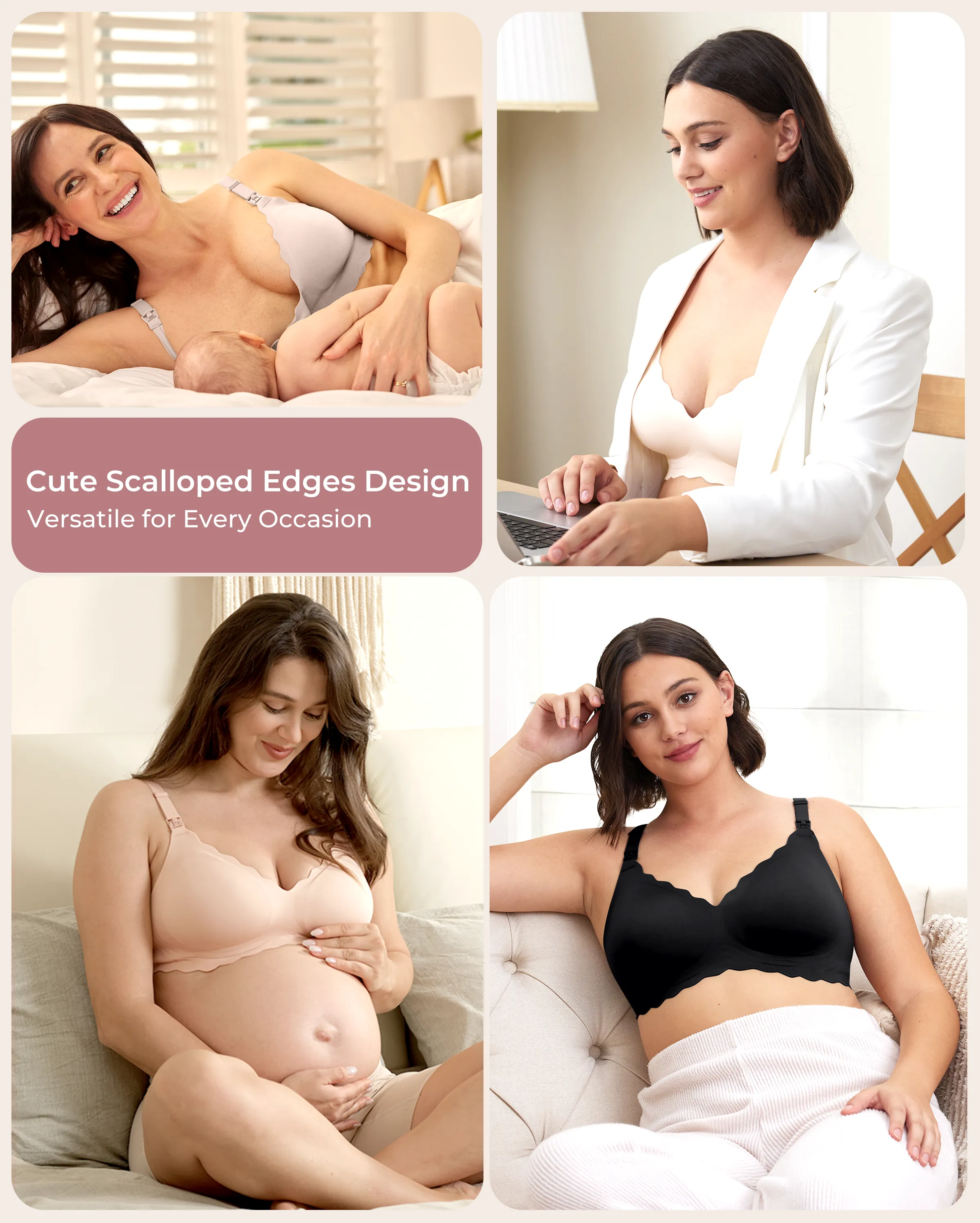 Soutien-gorge d’allaitement sans coutures Jelly Strip YN46 - Image 64