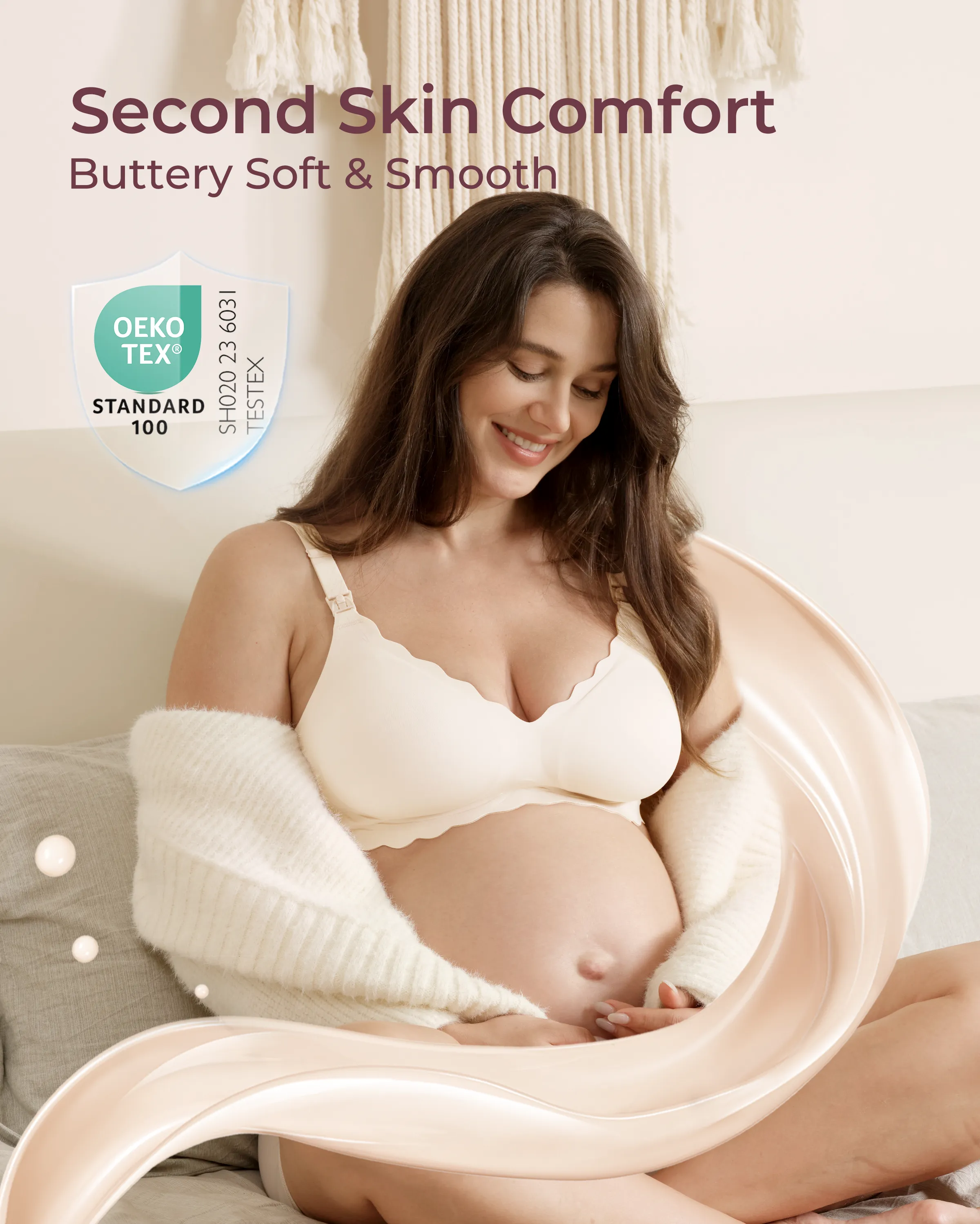 Soutien-gorge d’allaitement sans coutures Jelly Strip YN46 - Image 65