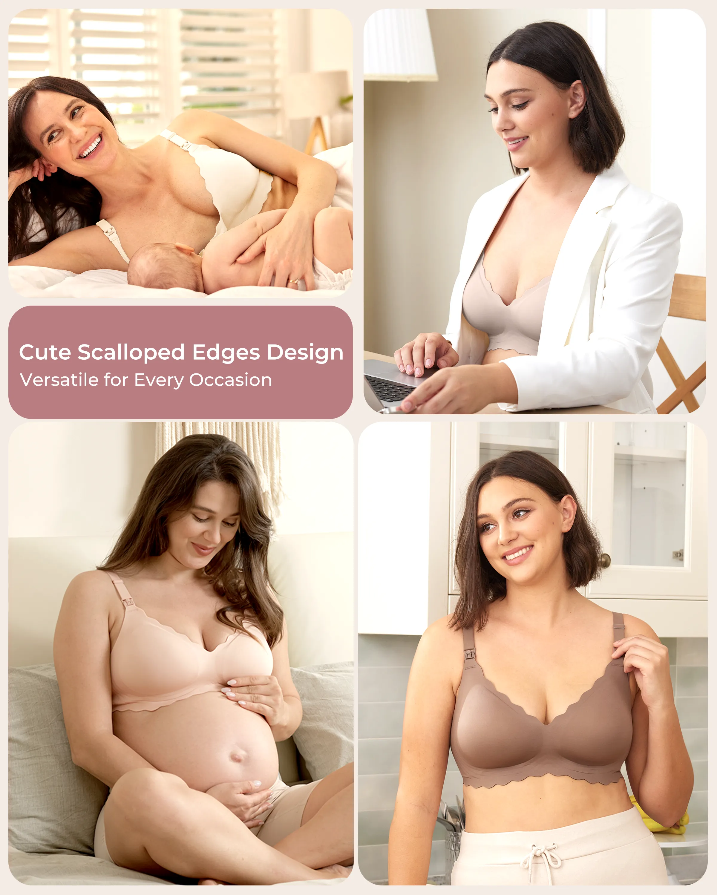 Soutien-gorge d’allaitement sans coutures Jelly Strip YN46 - Image 68