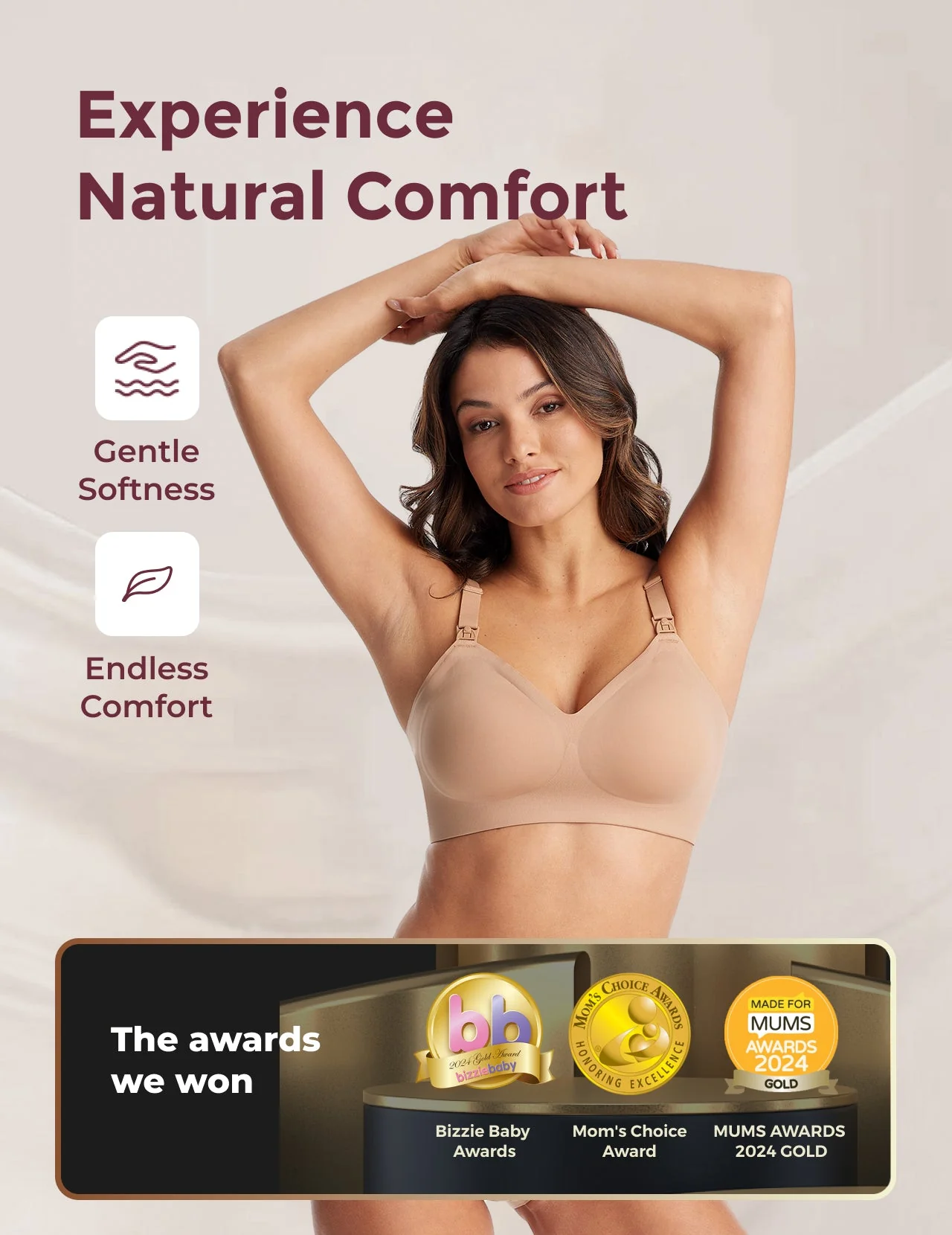 Soutien-gorge d’allaitement ultra doux sans coutures – YN21 - Image 25
