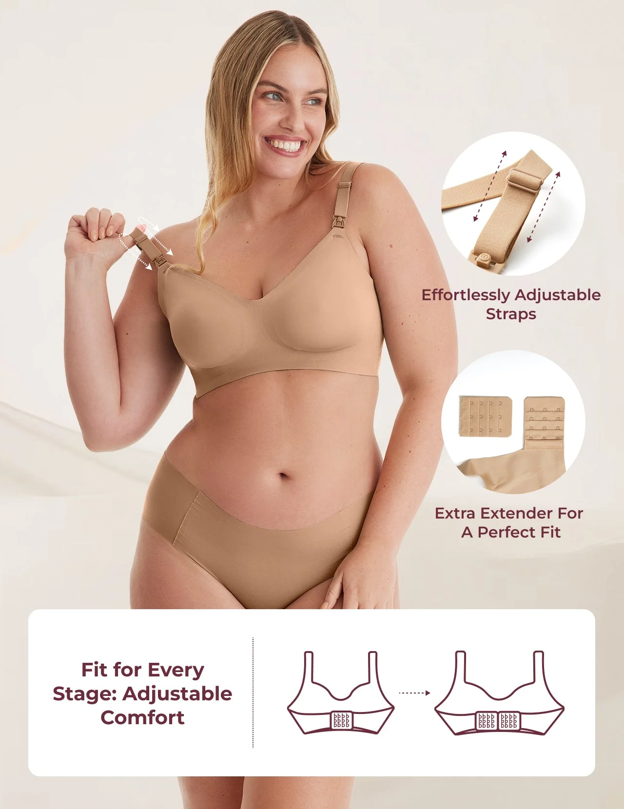 Soutien-gorge d’allaitement ultra doux sans coutures – YN21 - Image 28