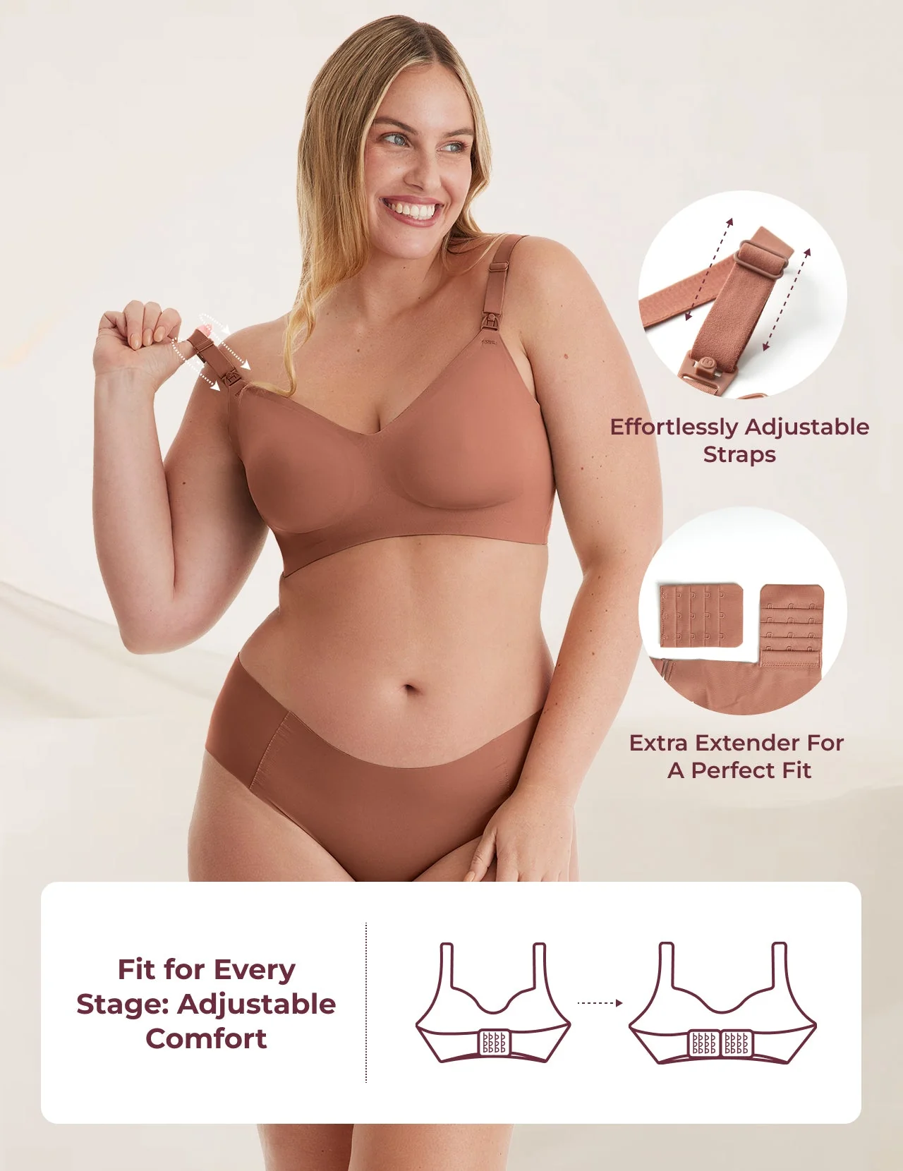 Soutien-gorge d’allaitement ultra doux sans coutures – YN21 - Image 34