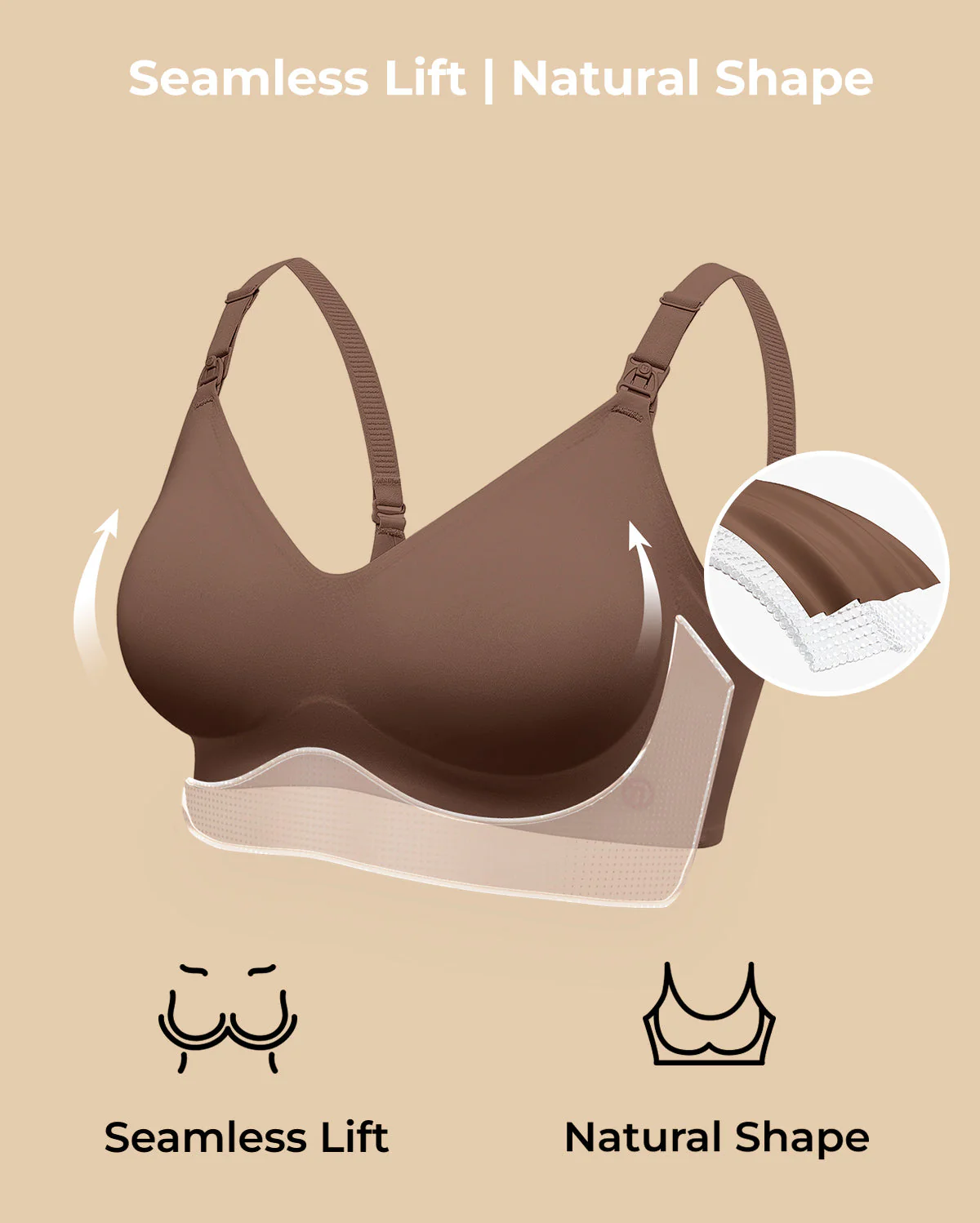 Soutien-gorge d’allaitement ultra doux sans coutures – YN21 - Image 46