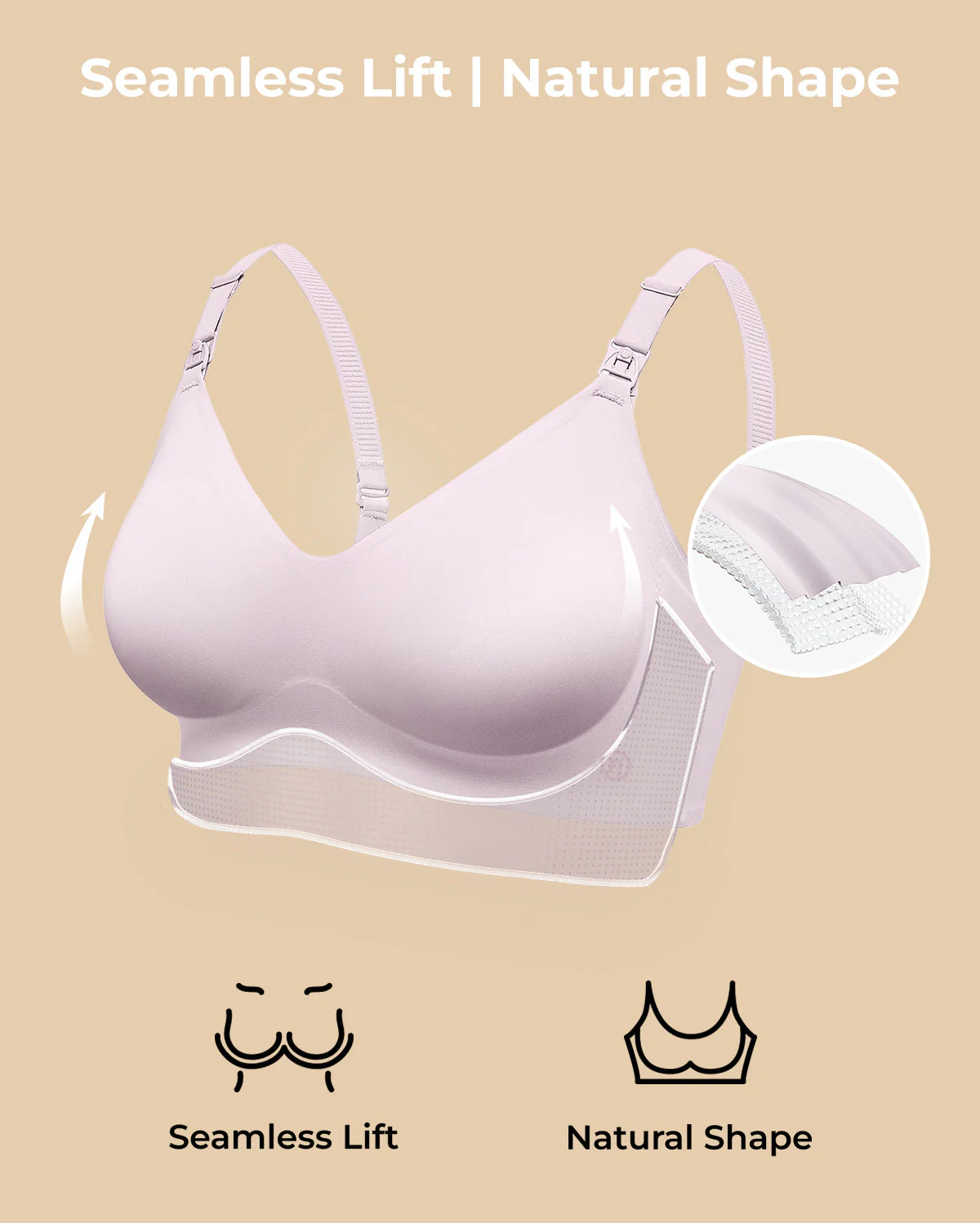 Soutien-gorge d’allaitement ultra doux sans coutures – YN21 - Image 51