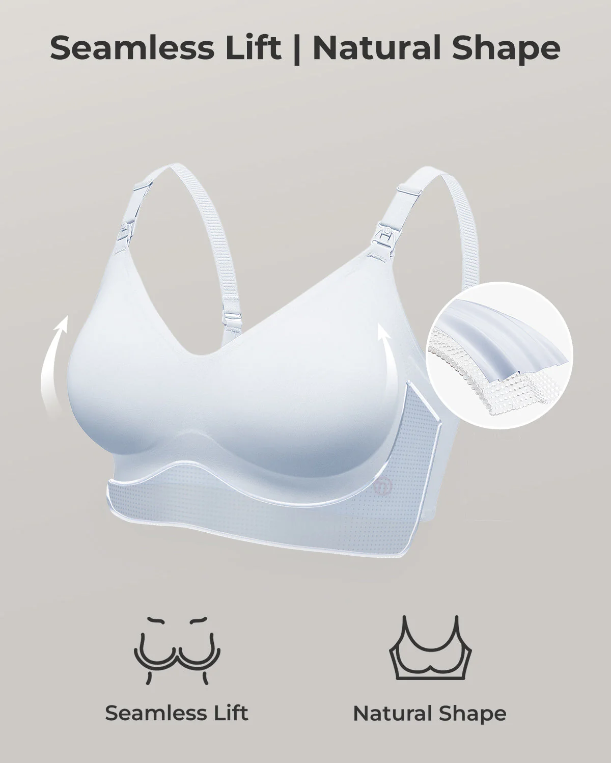 Soutien-gorge d’allaitement ultra doux sans coutures – YN21 - Image 52