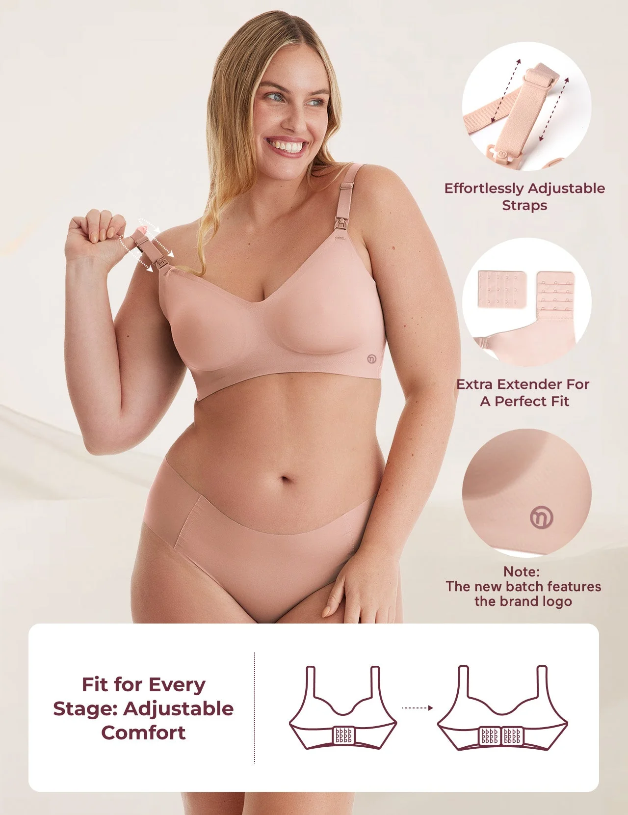 Soutien-gorge d’allaitement ultra doux sans coutures – YN21 - Image 64