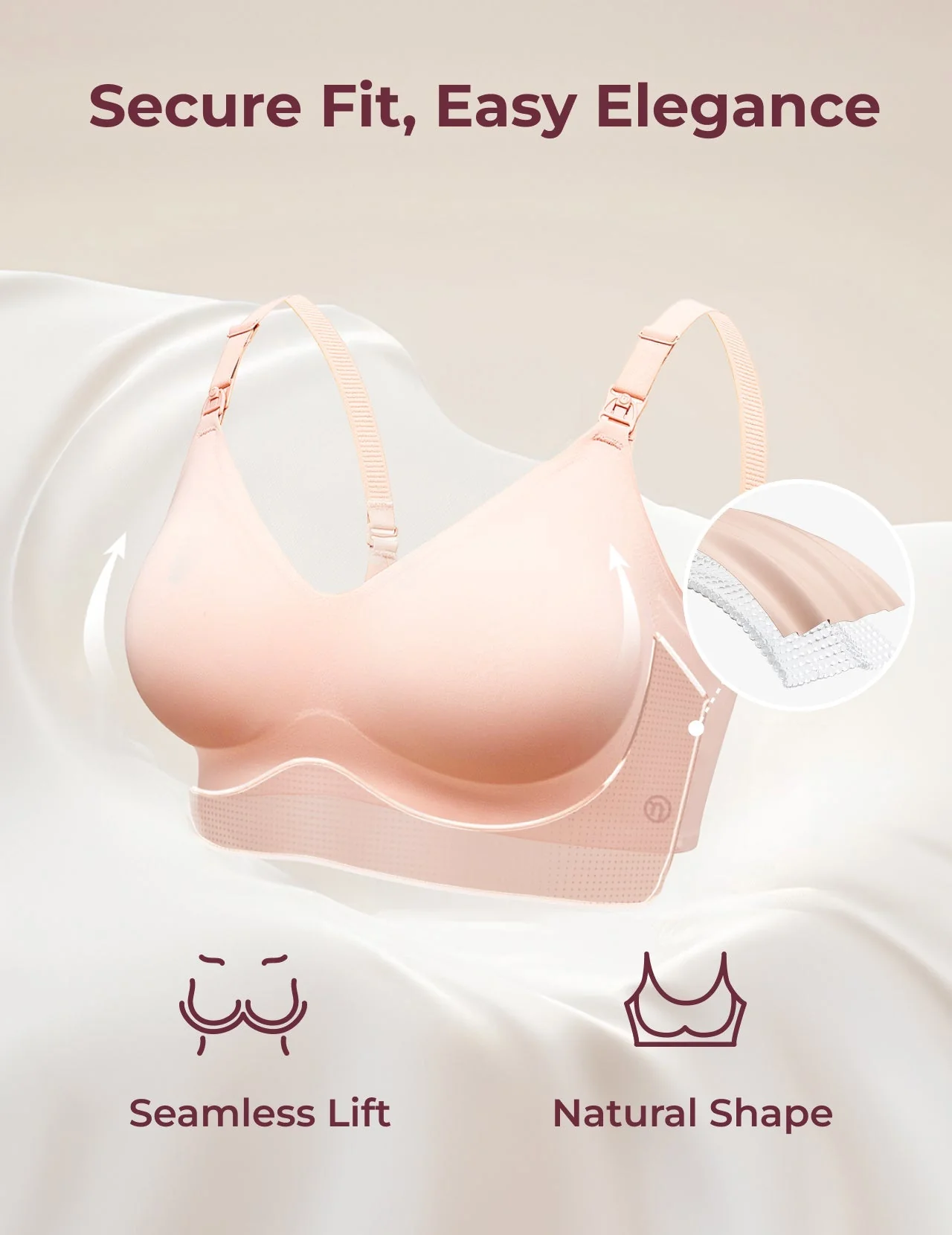 Soutien-gorge d’allaitement ultra doux sans coutures – YN21 - Image 67