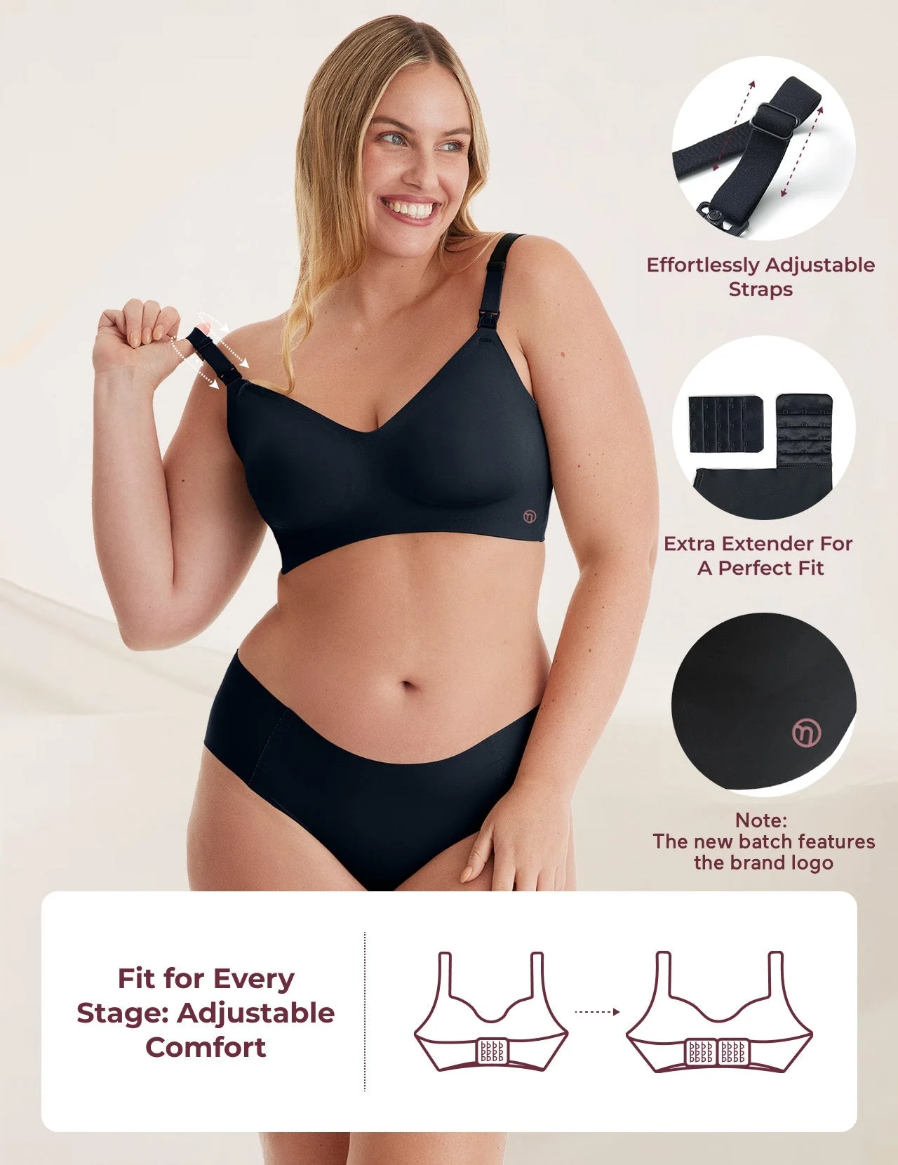 Soutien-gorge d’allaitement ultra doux sans coutures – YN21 - Image 68