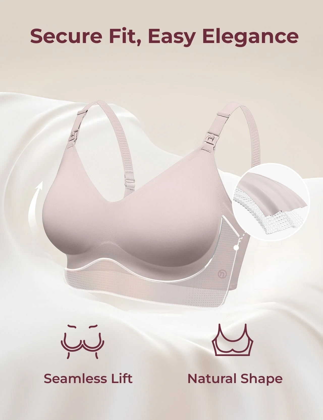 Soutien-gorge d’allaitement ultra doux sans coutures – YN21 - Image 75