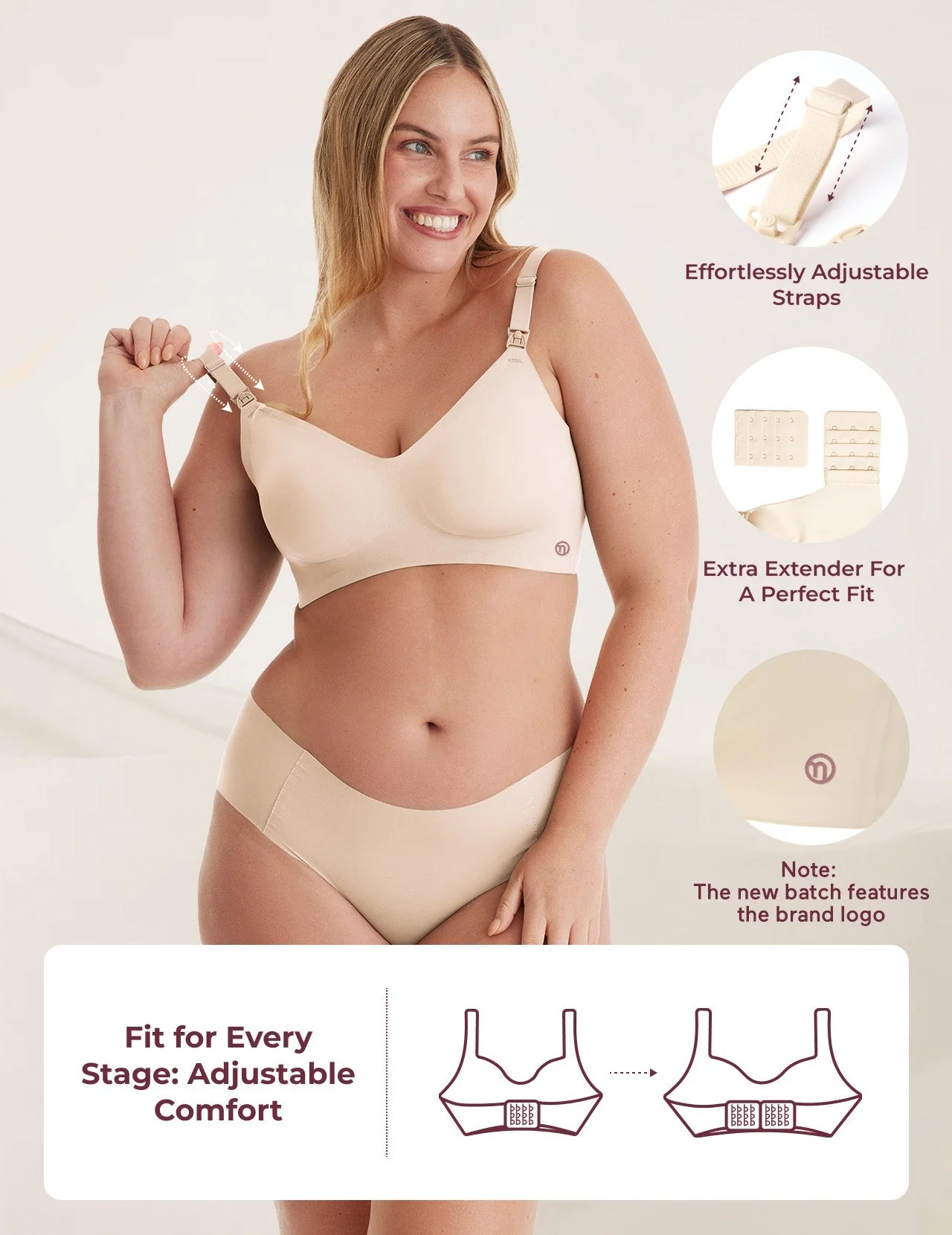 Soutien-gorge d’allaitement ultra doux sans coutures – YN21 - Image 76