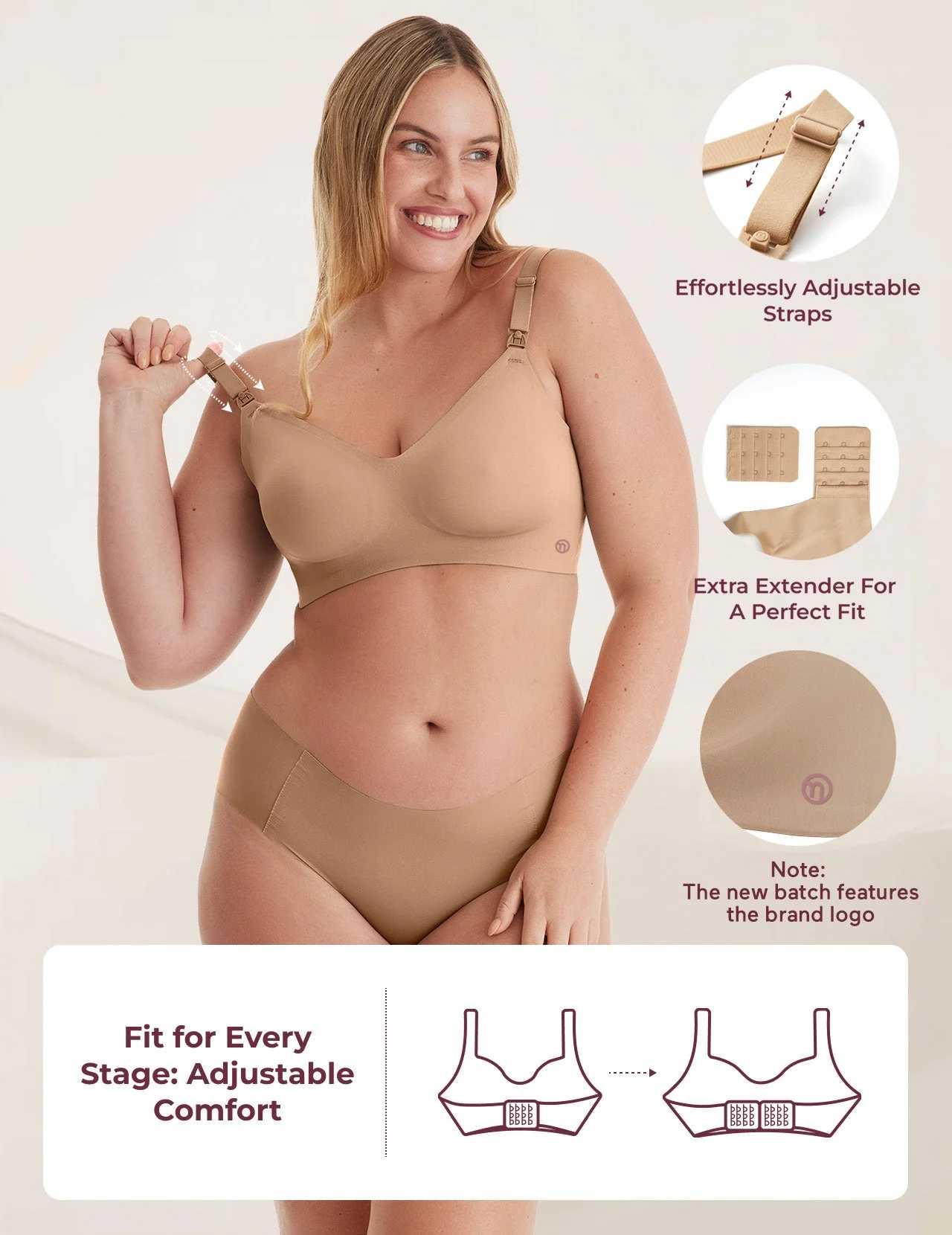 Soutien-gorge d’allaitement ultra doux sans coutures – YN21 - Image 89