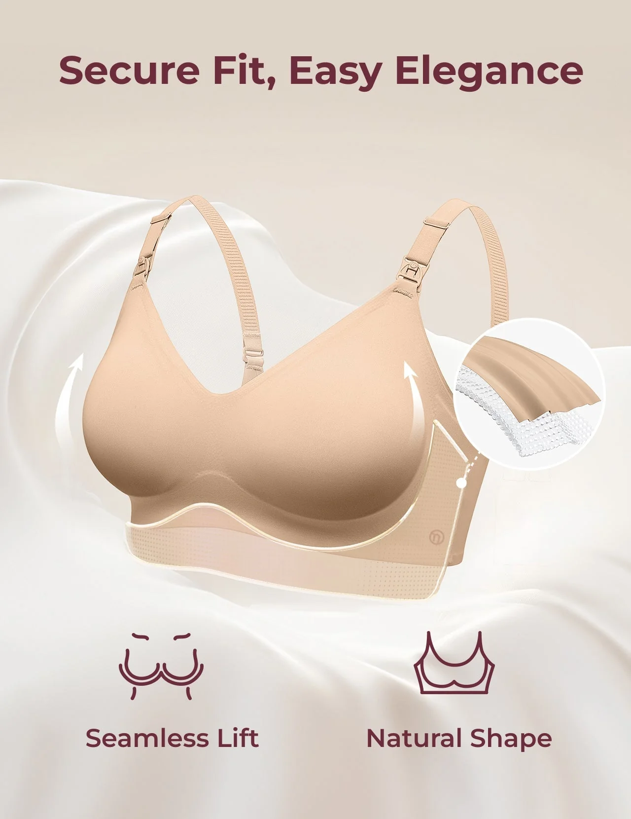 Soutien-gorge d’allaitement ultra doux sans coutures – YN21 - Image 92