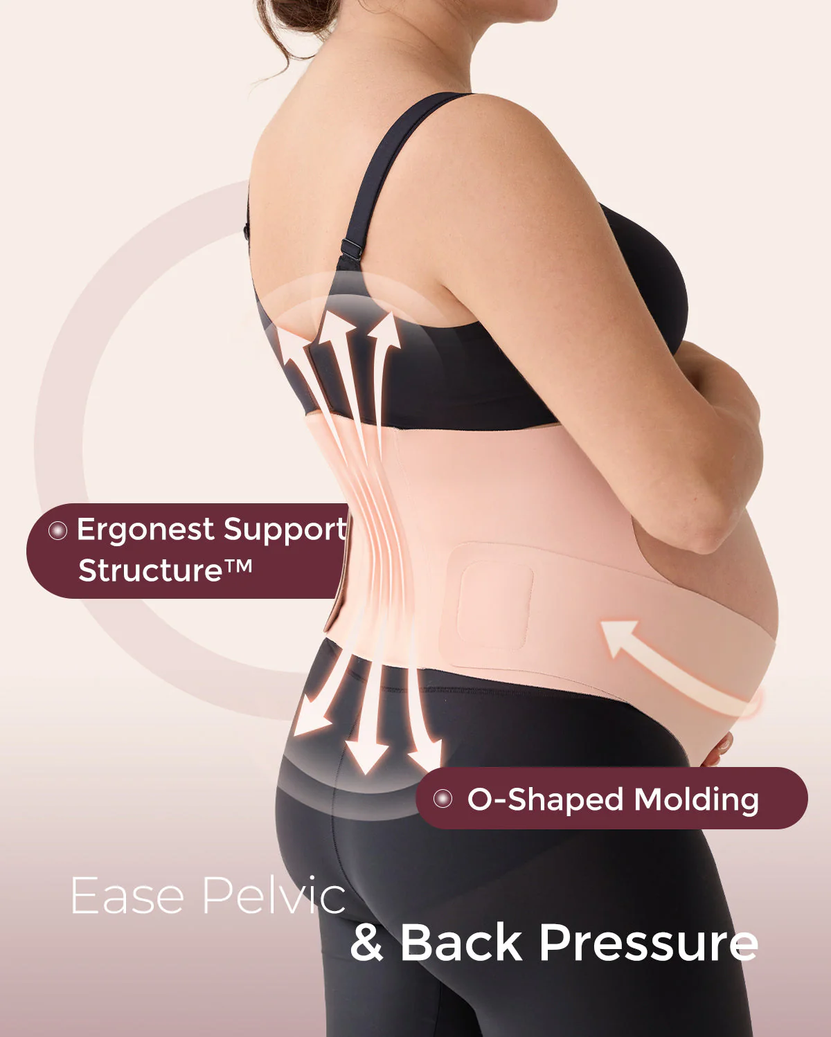 Ceinture de grossesse ergonomique pour soutien du ventre et du dos Momcozy - Image 21