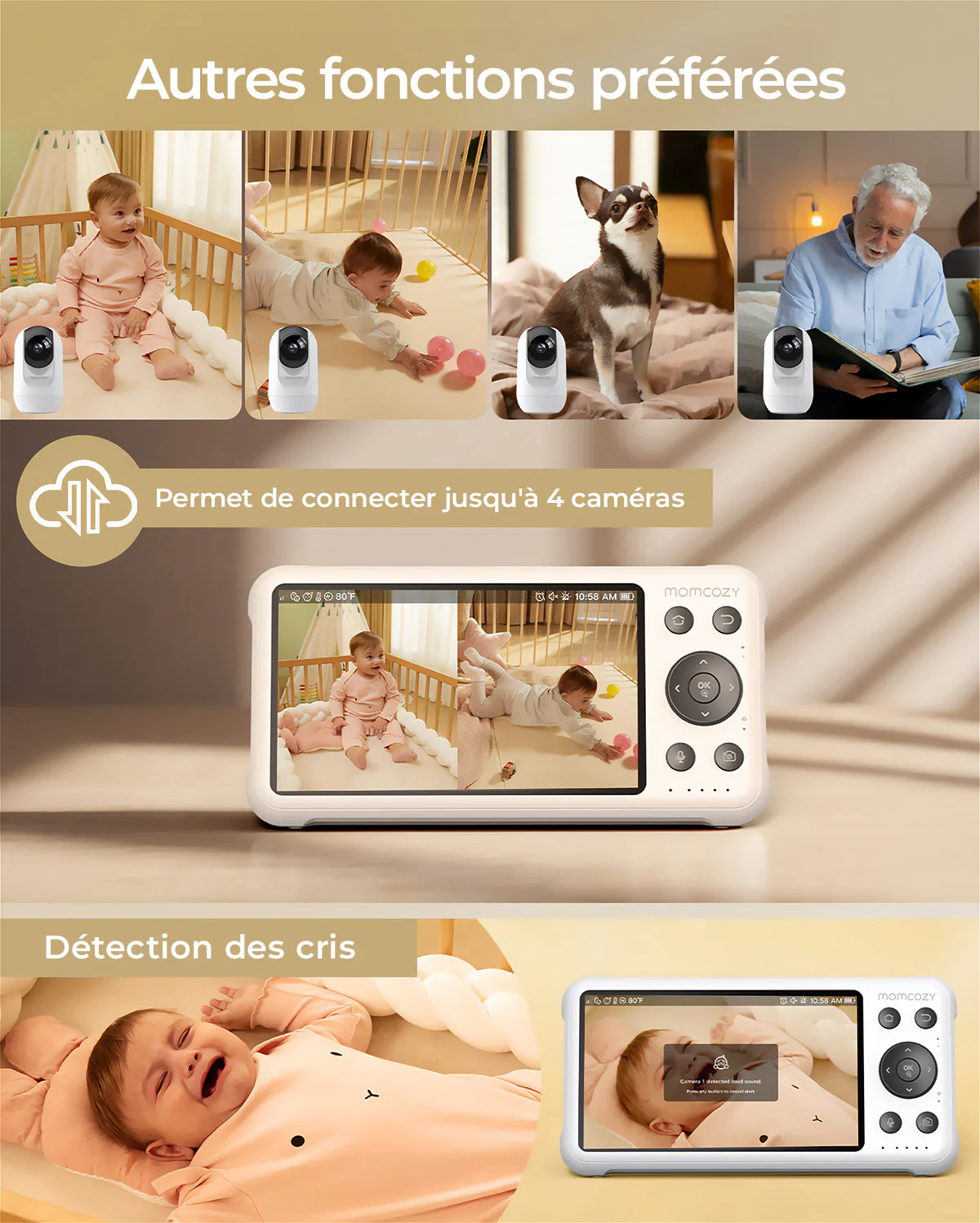 Caméra Full HD 1080p pour Baby Monitor BM04 - Image 11