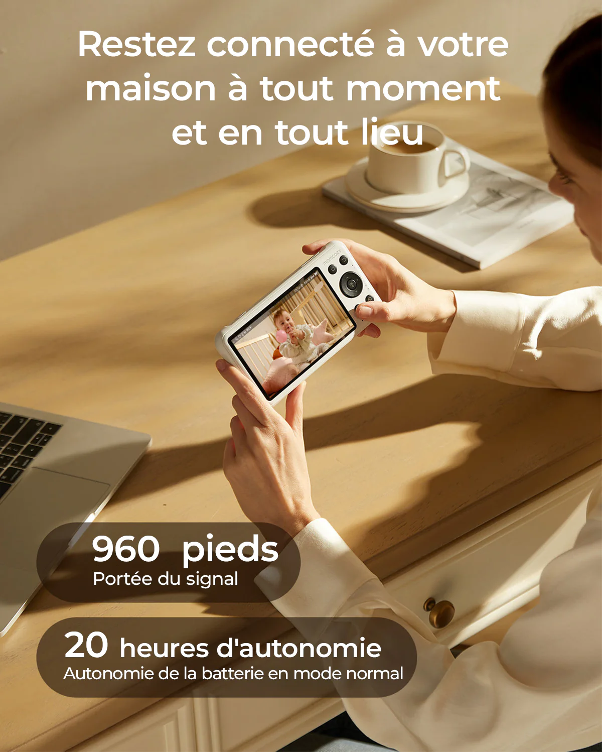 Caméra Full HD 1080p pour Baby Monitor BM04 - Image 8
