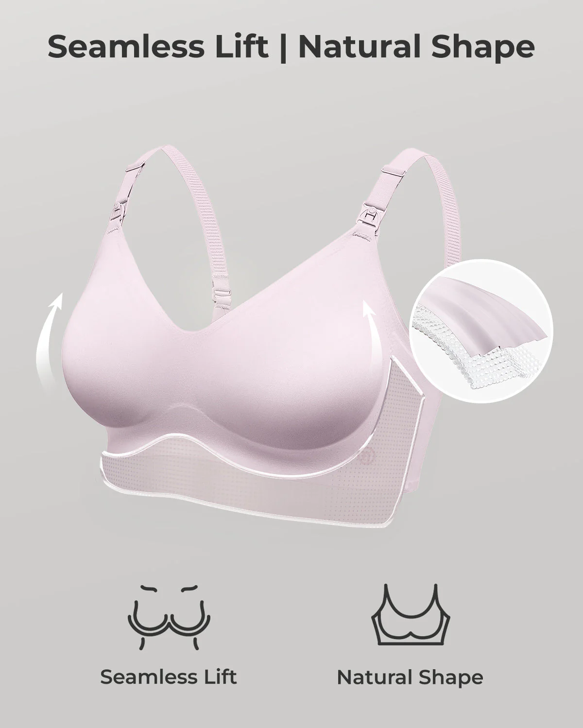 CozyAura – Soutien-Gorge d’Allaitement Seamless Ultra-Doux (YN21) - Image 11