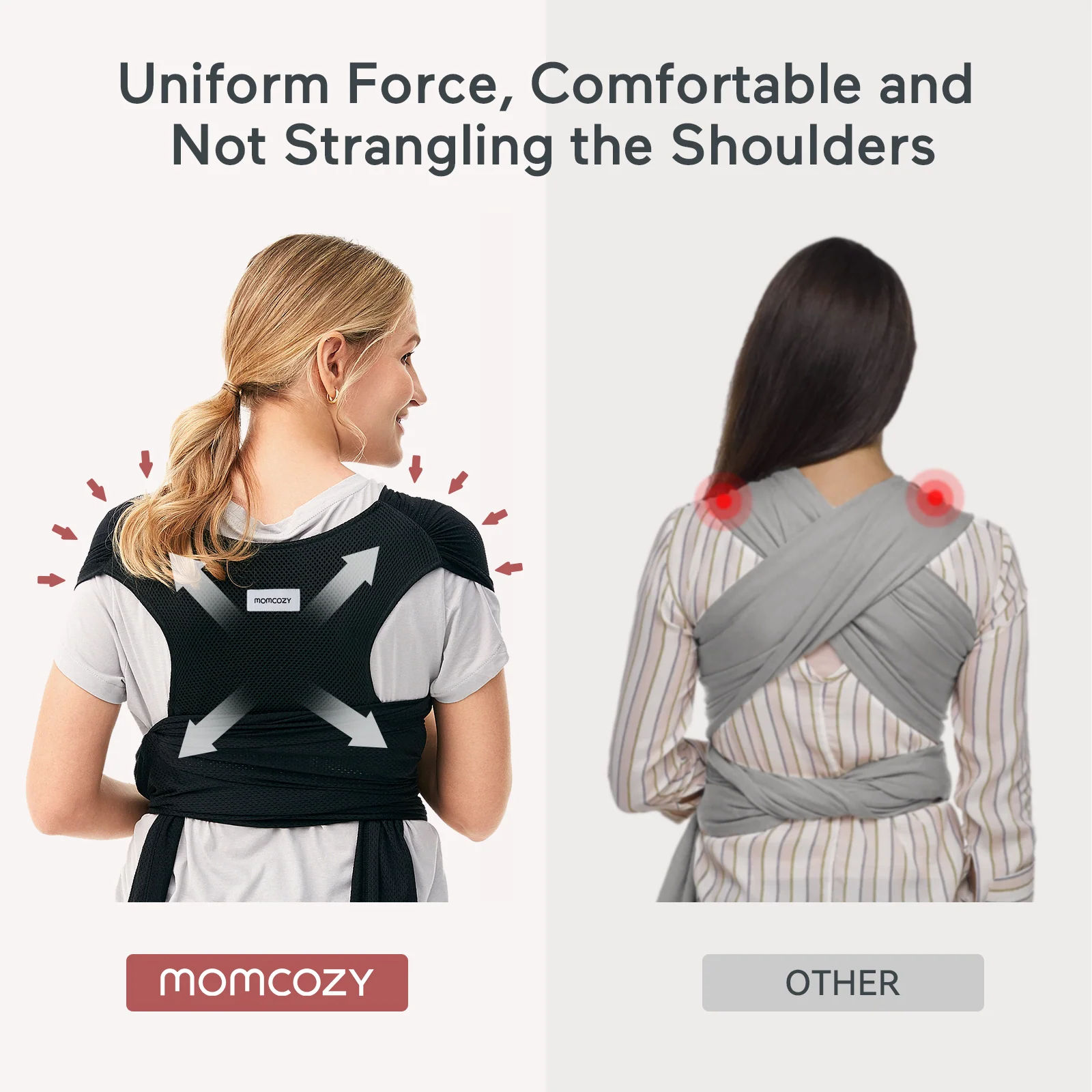 Porte-bébé Momcozy SnapLite Cooling Mesh Wrap - Image 17