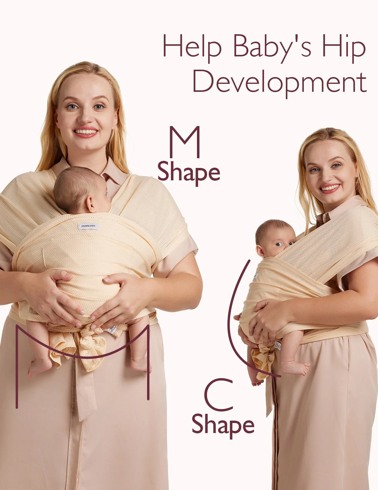 Porte-bébé Momcozy SnapLite Cooling Mesh Wrap - Image 8