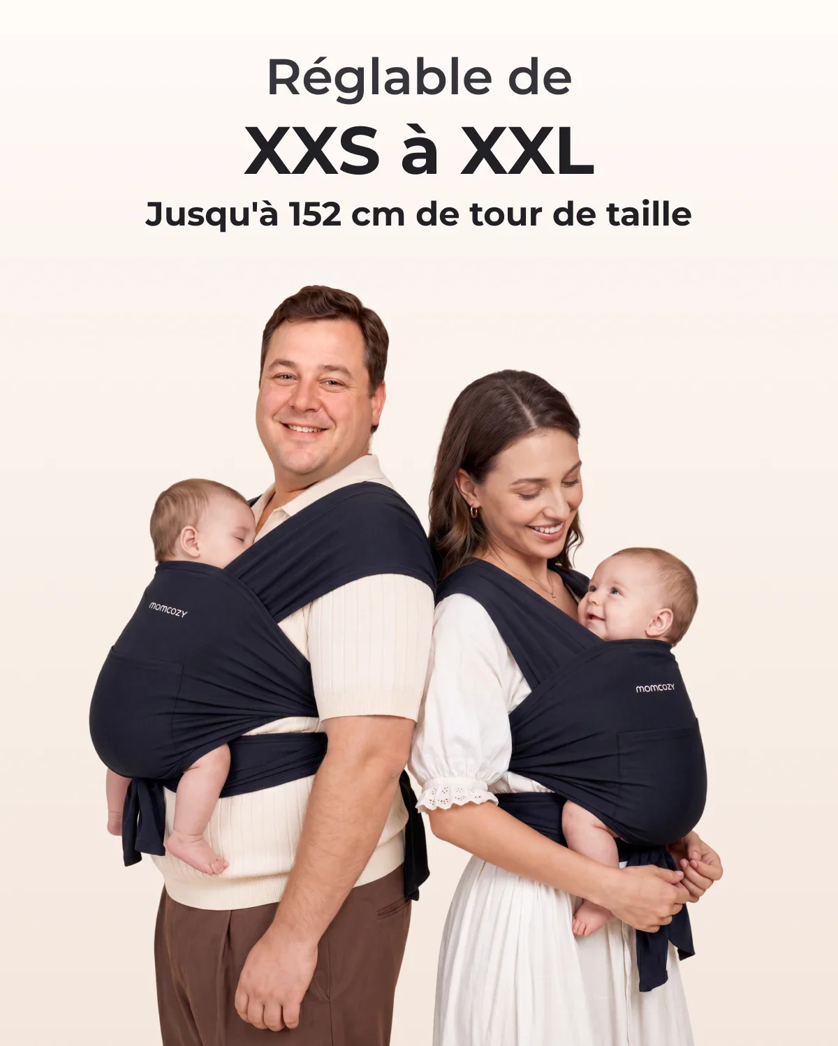 Facile à porter les mains libres - Porte-bébé en écharpe - Image 63