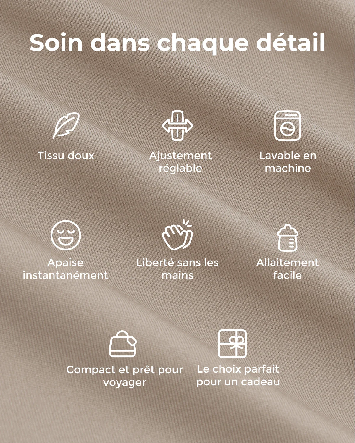 Facile à porter les mains libres - Porte-bébé en écharpe - Image 66