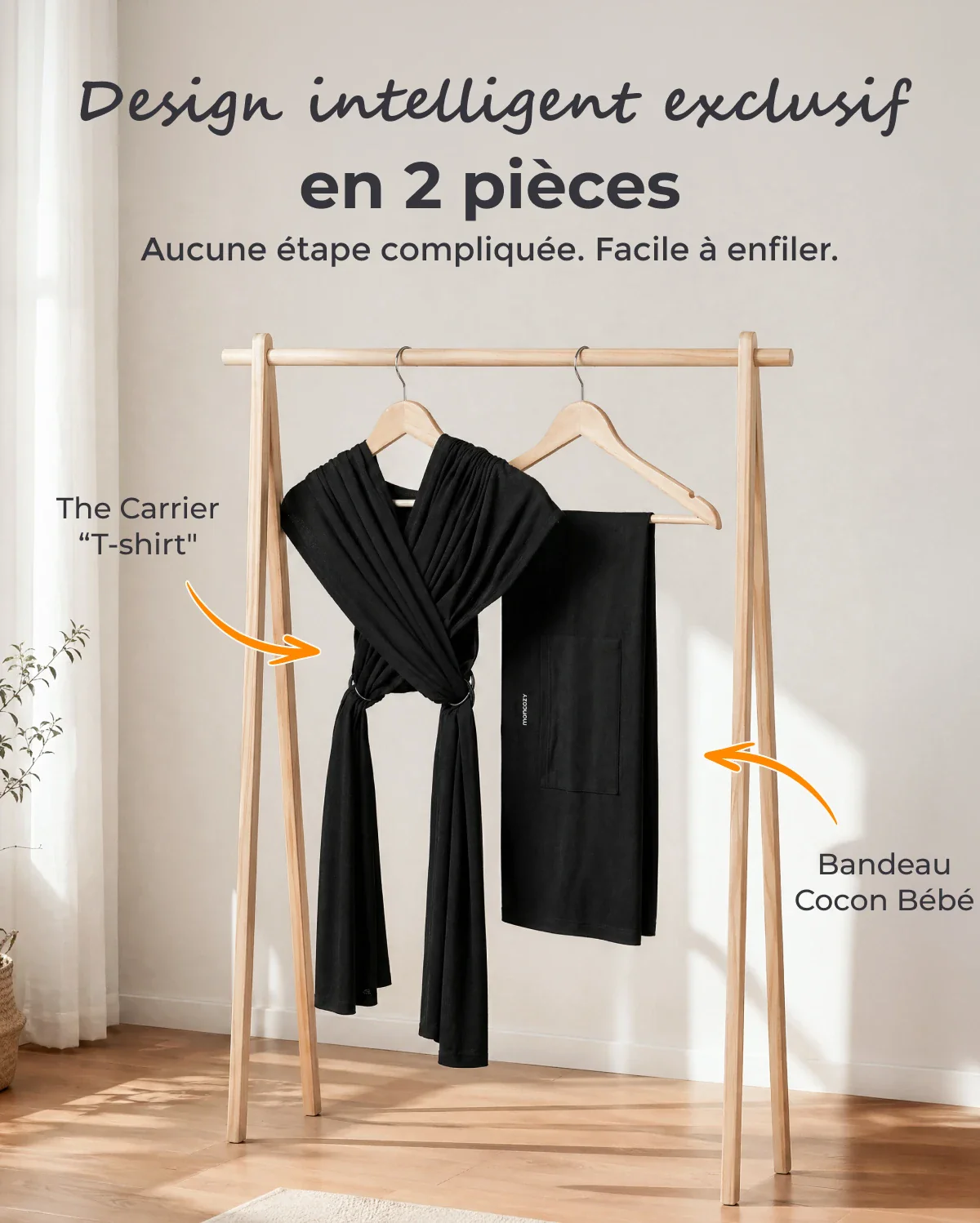 Facile à porter les mains libres - Porte-bébé en écharpe - Image 68