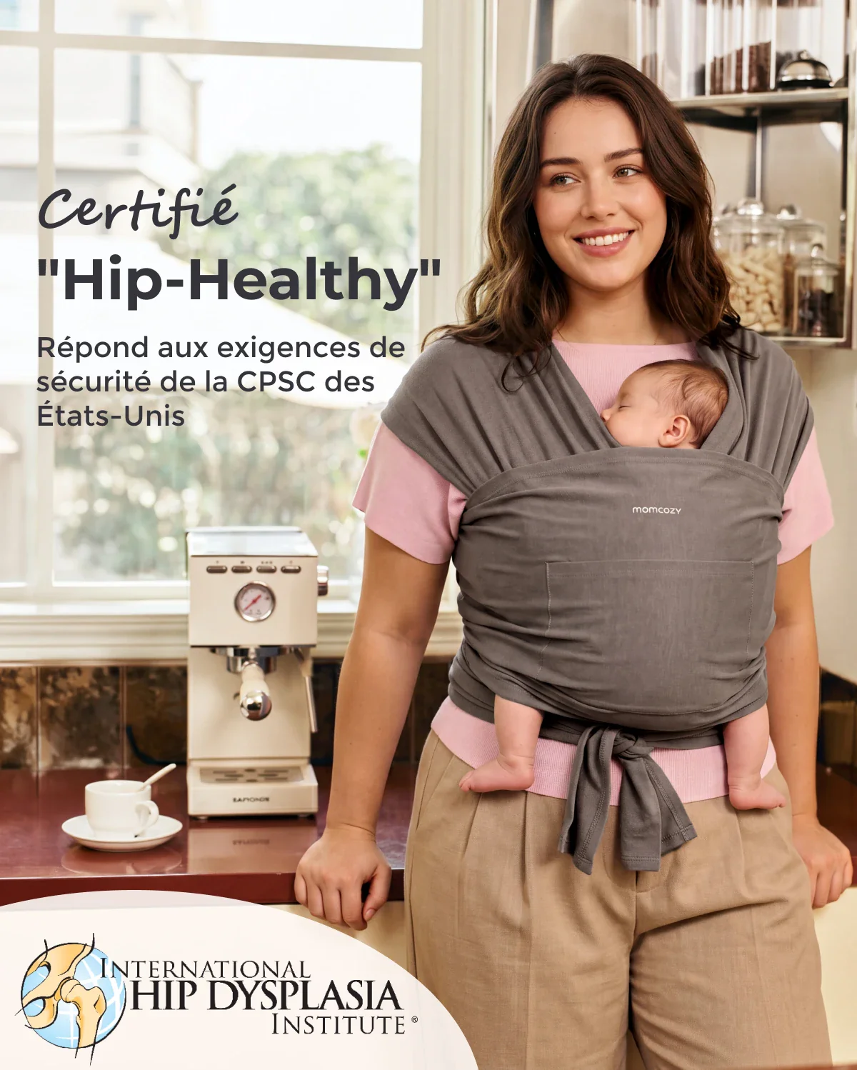 Facile à porter les mains libres - Porte-bébé en écharpe - Image 75