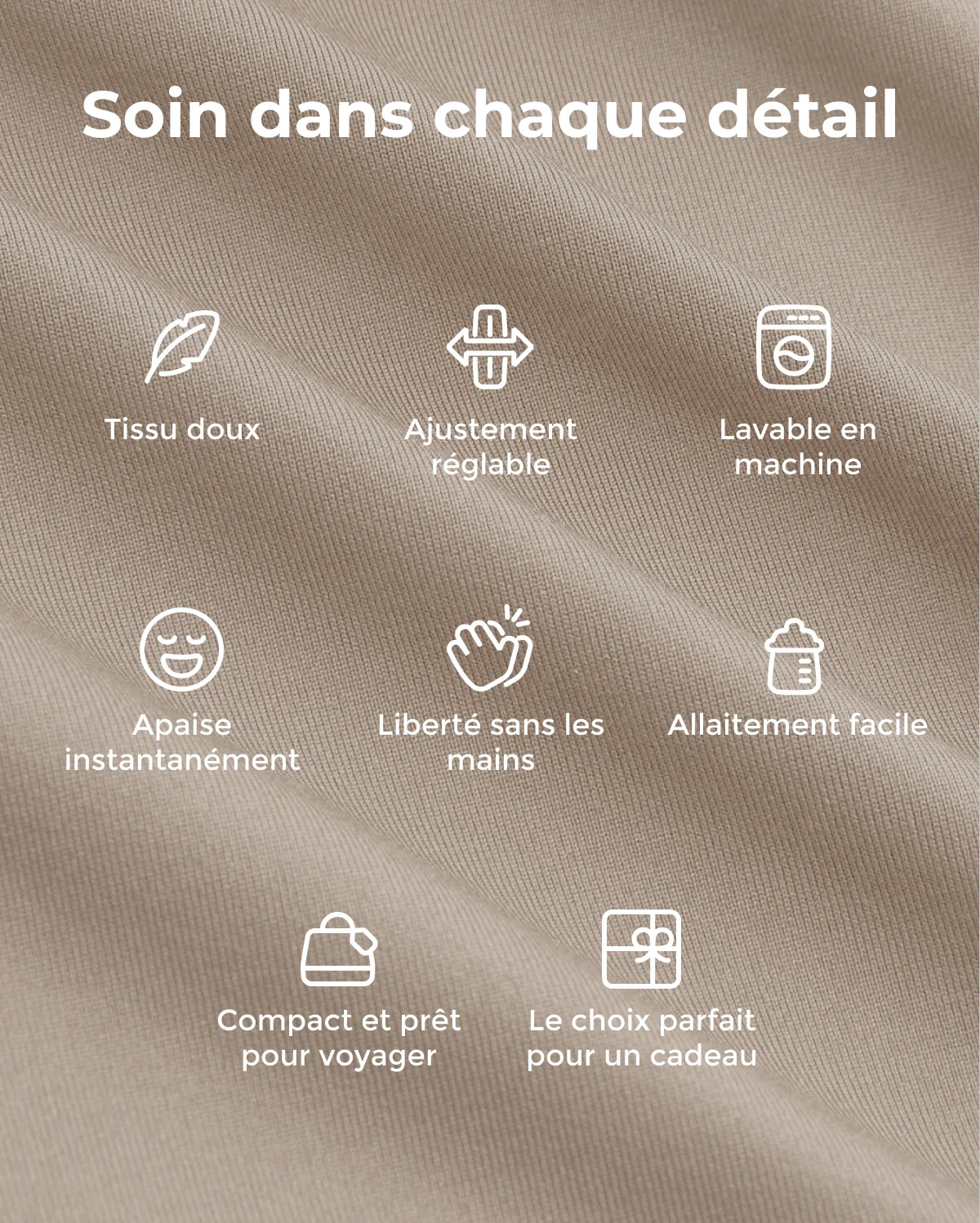 Facile à porter les mains libres - Porte-bébé en écharpe - Image 82