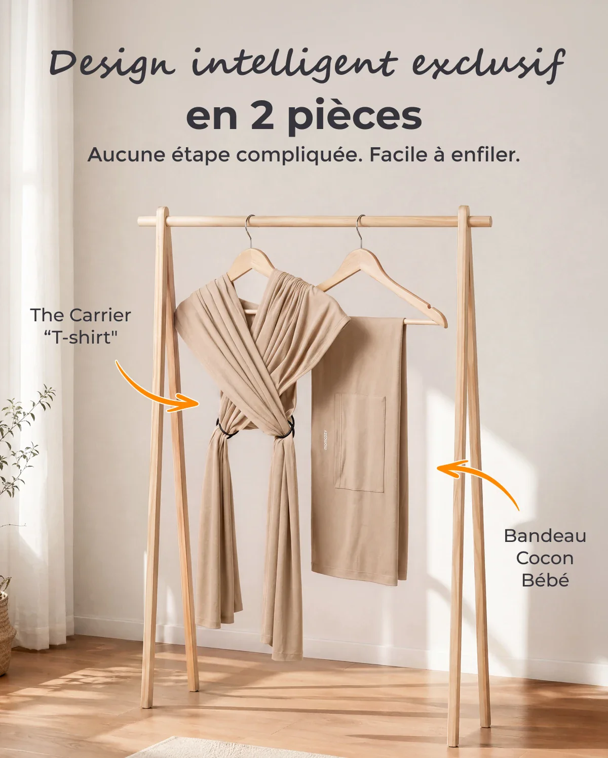 Facile à porter les mains libres - Porte-bébé en écharpe - Image 84