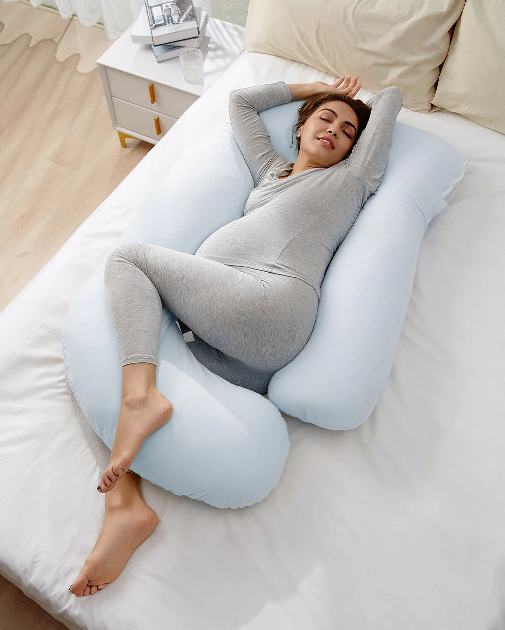 Huggable - Coussin de maternité en coton en forme de U - Image 10