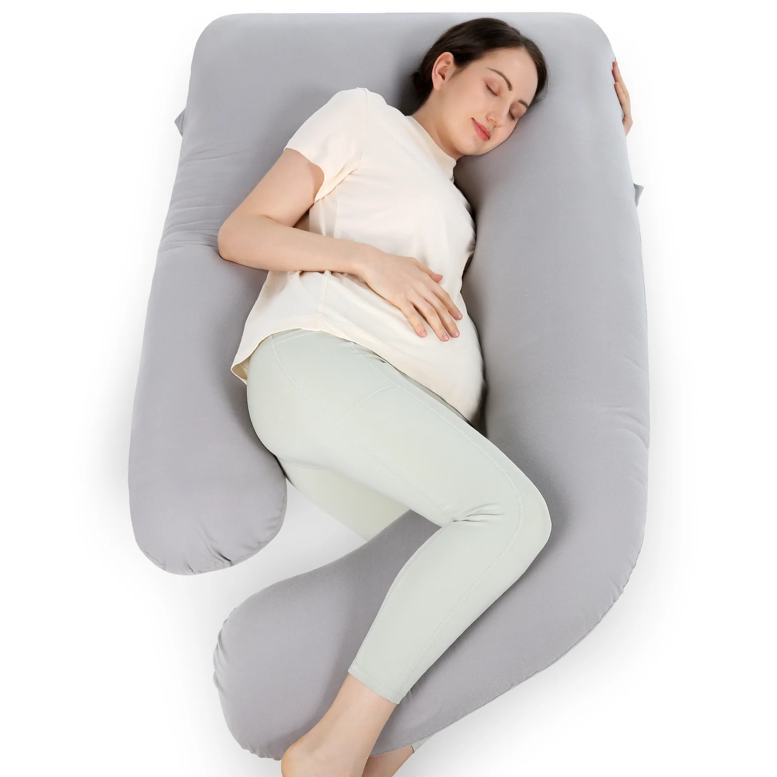 Huggable - Coussin de maternité en coton en forme de U - Image 13