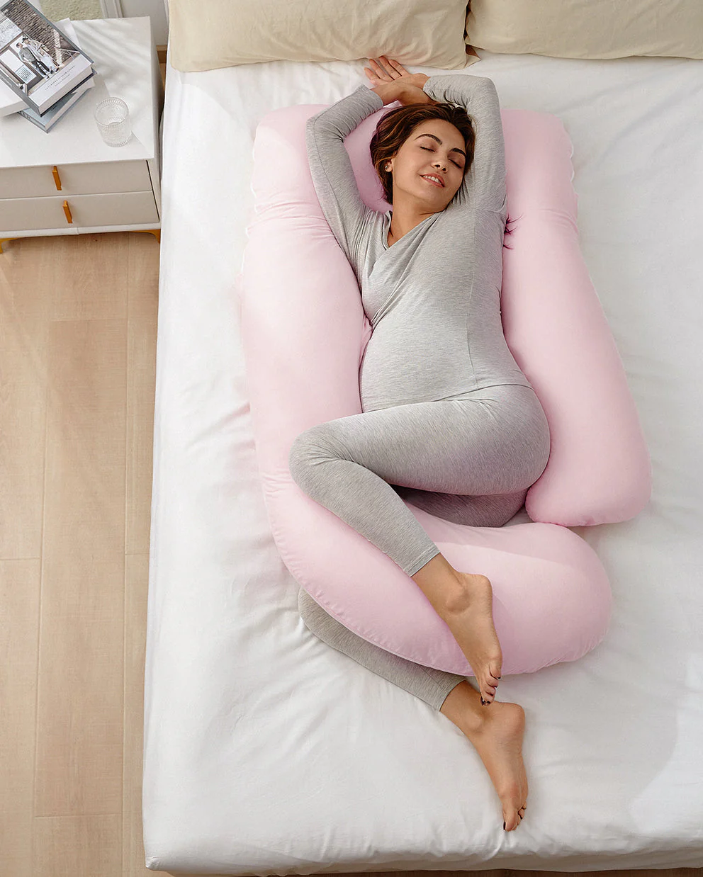 Huggable - Coussin de maternité en coton en forme de U - Image 3