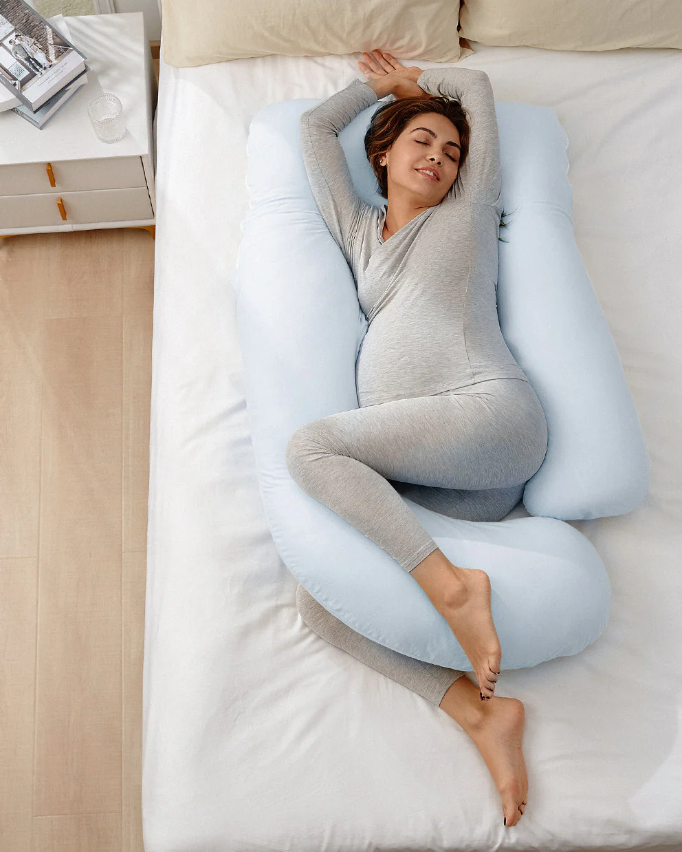 Huggable - Coussin de maternité en coton en forme de U - Image 9
