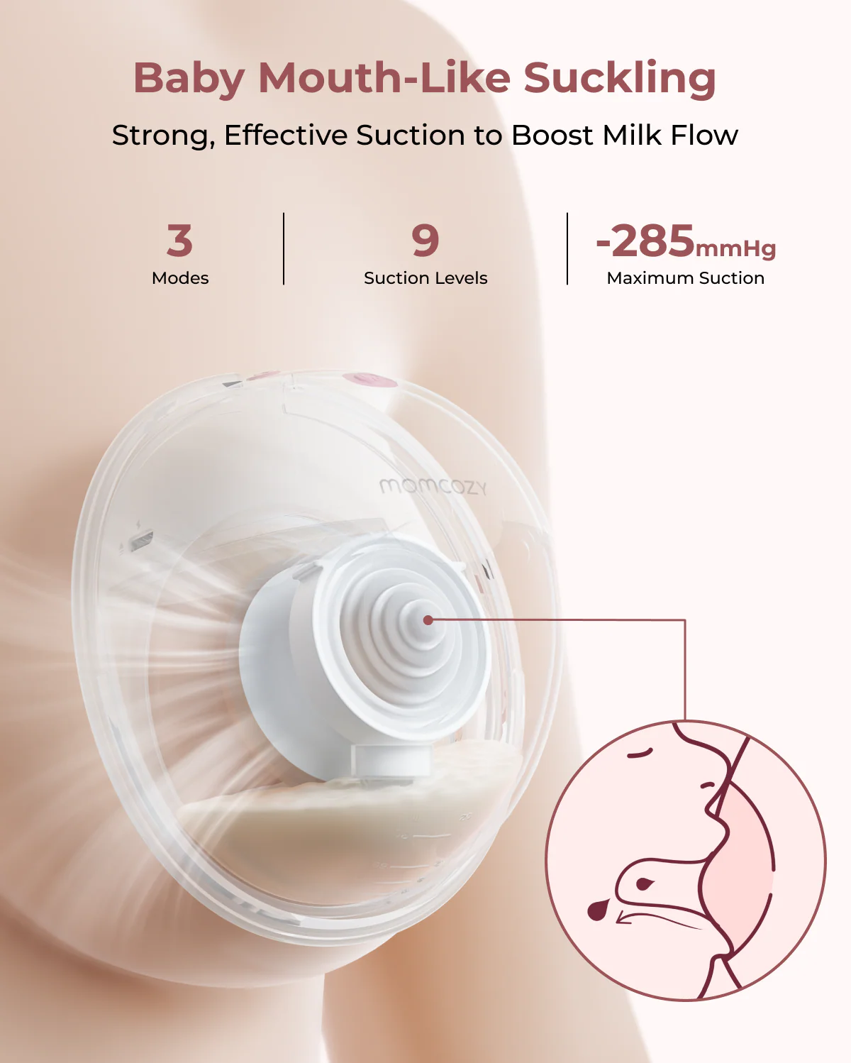 Tire-lait portable intelligent M5 – Amélioré avec contrôle via application - Image 5