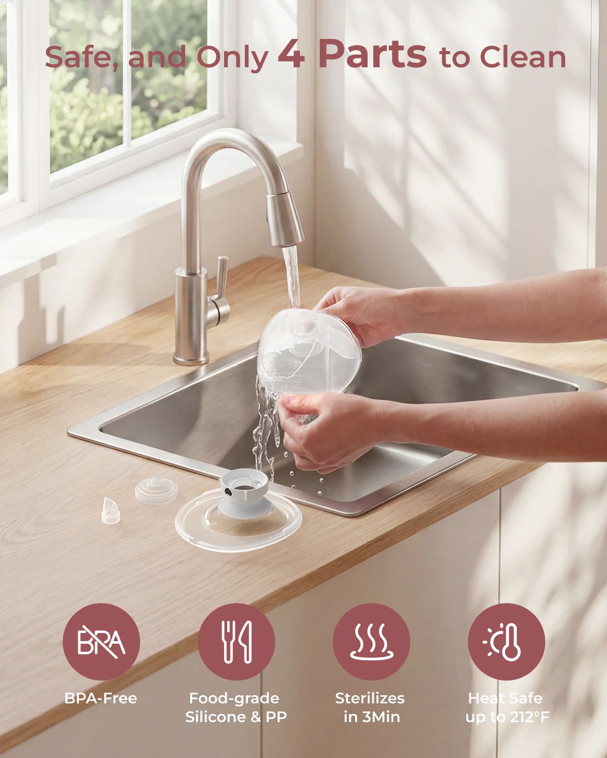 Tire-lait portable intelligent M5 – Amélioré avec contrôle via application - Image 6