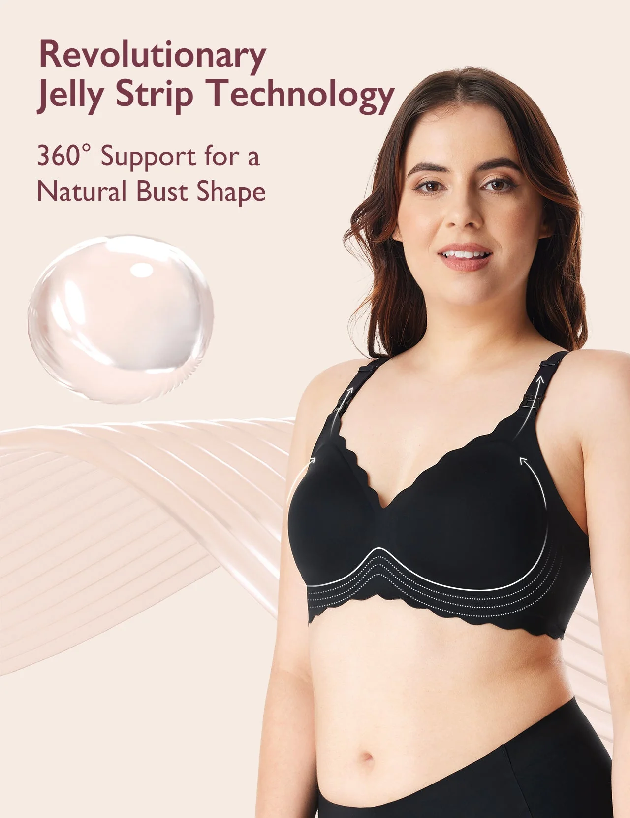Pack Soutien-gorge M9 : Tire-lait mains libres M9 et Soutien-gorge d’allaitement CoolFit — Ultra extensible - Image 10